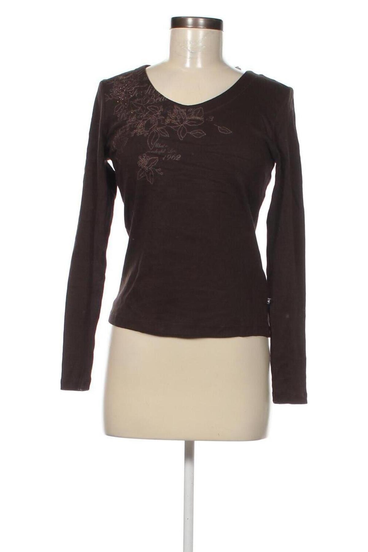Γυναικεία μπλούζα Tom Tailor, Μέγεθος M, Χρώμα Καφέ, Τιμή 2,23 €