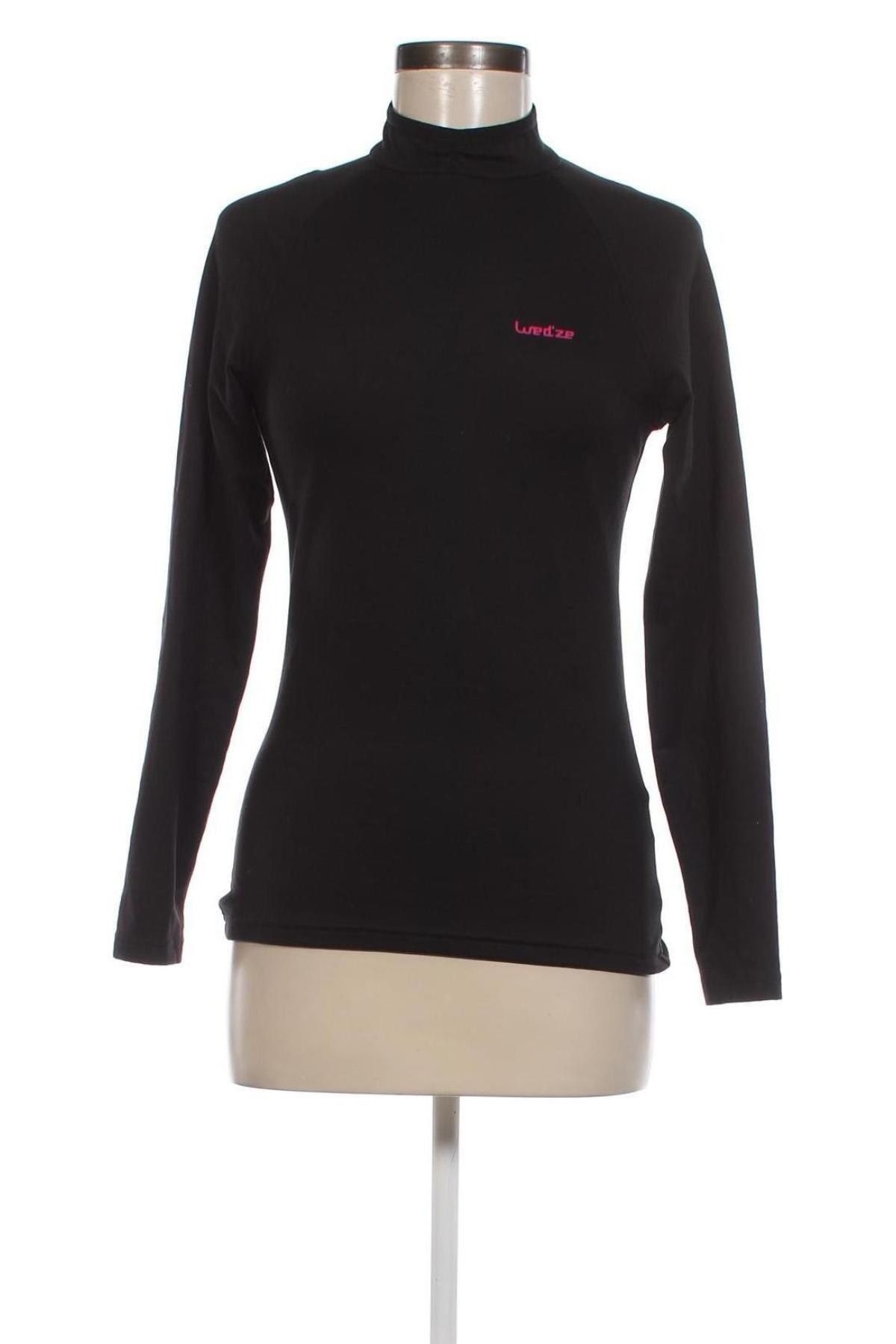 Γυναικεία μπλούζα Wedze, Μέγεθος M, Χρώμα Μαύρο, Τιμή 4,82 €