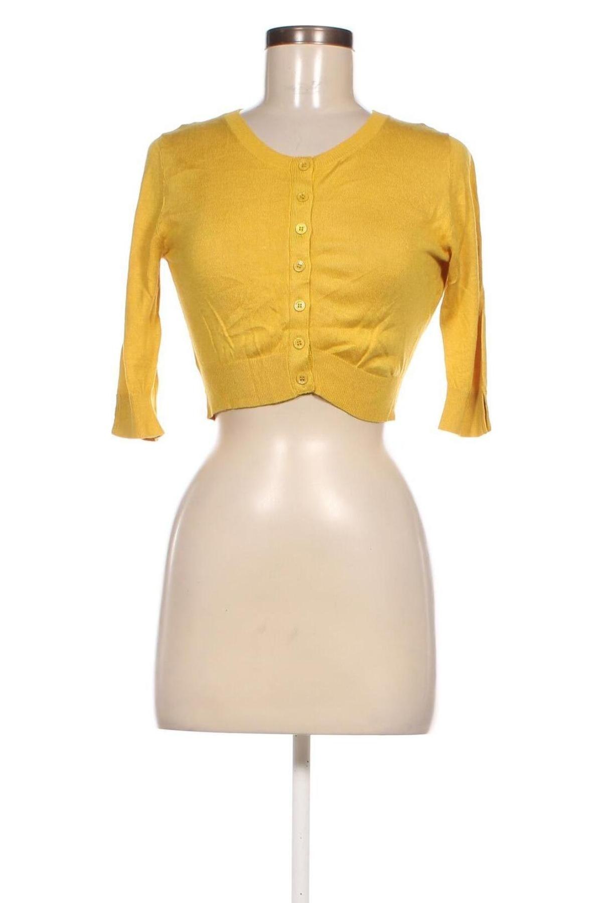 Γυναικεία ζακέτα Sisley, Μέγεθος S, Χρώμα Κίτρινο, Τιμή 27,22 €