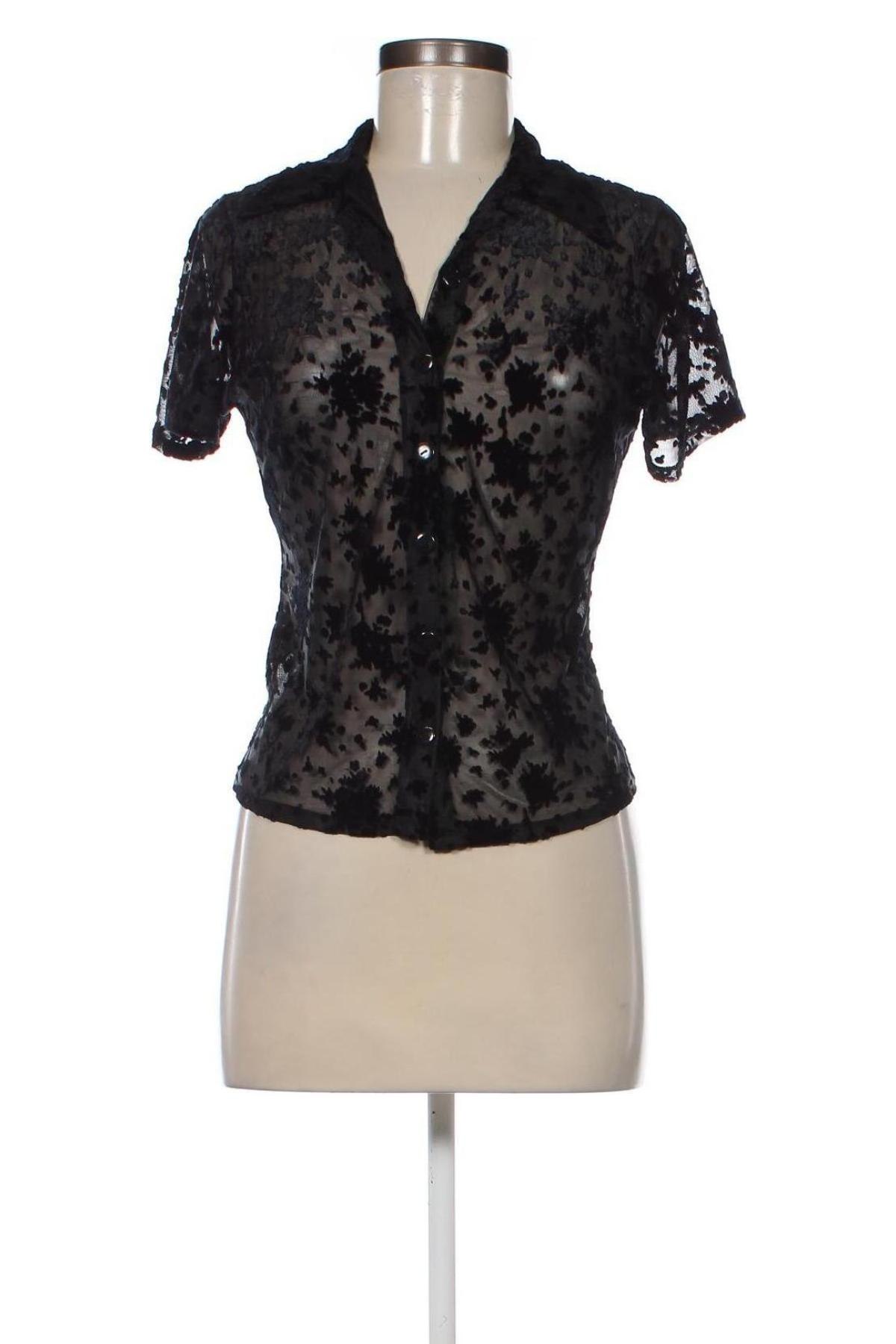 Γυναικείο πουκάμισο, Μέγεθος S, Χρώμα Μαύρο, Τιμή 5,12 €
