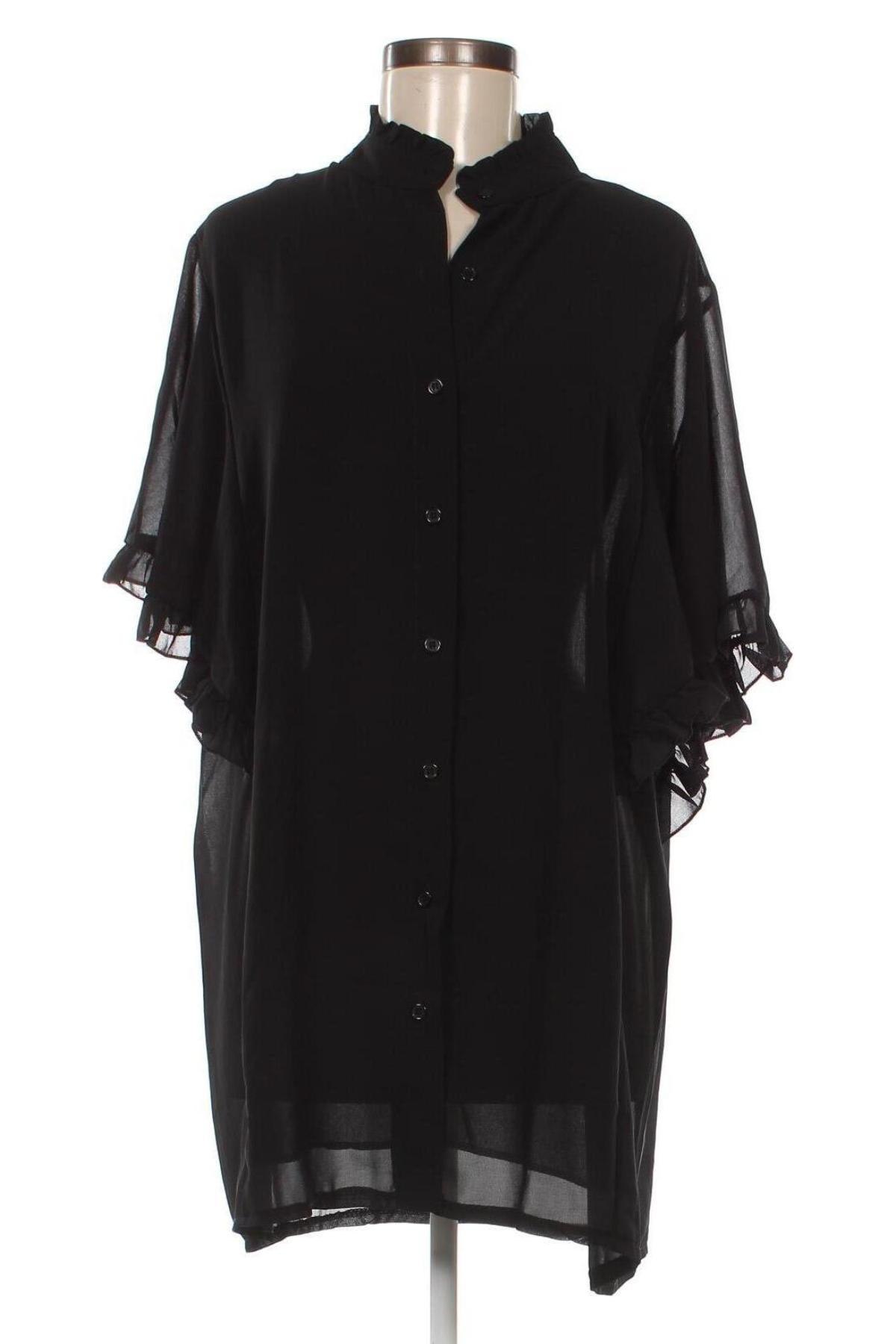 Γυναικείο πουκάμισο Boohoo, Μέγεθος XXL, Χρώμα Μαύρο, Τιμή 12,79 €