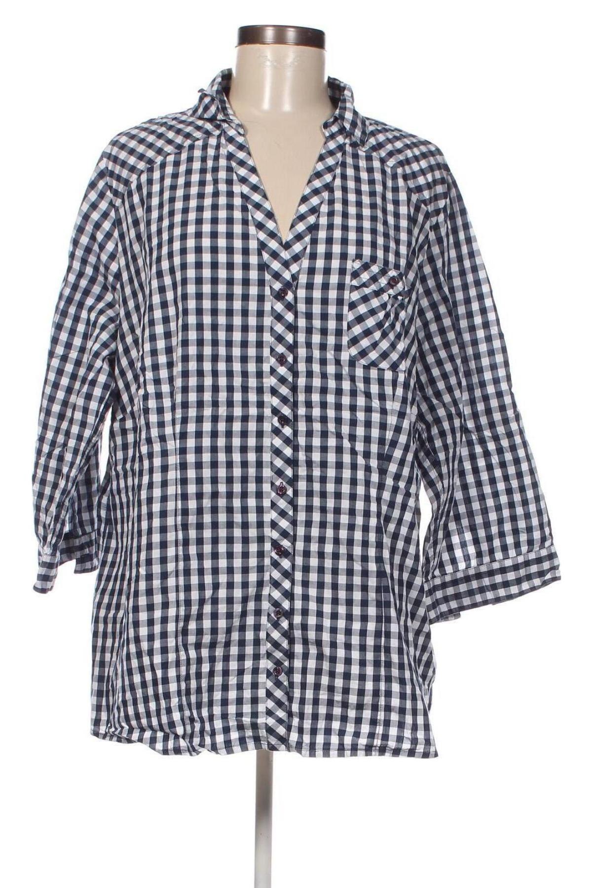 Γυναικείο πουκάμισο Bpc Bonprix Collection, Μέγεθος XXL, Χρώμα Μπλέ, Τιμή 15,46 €