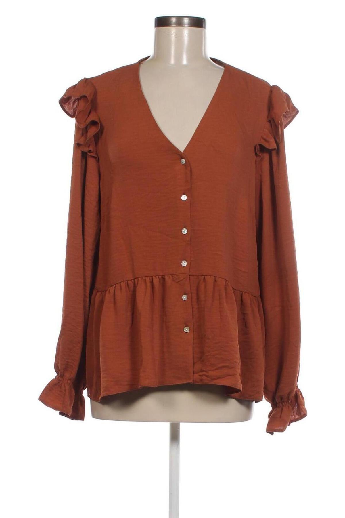 Γυναικείο πουκάμισο C&A, Μέγεθος L, Χρώμα Καφέ, Τιμή 4,33 €