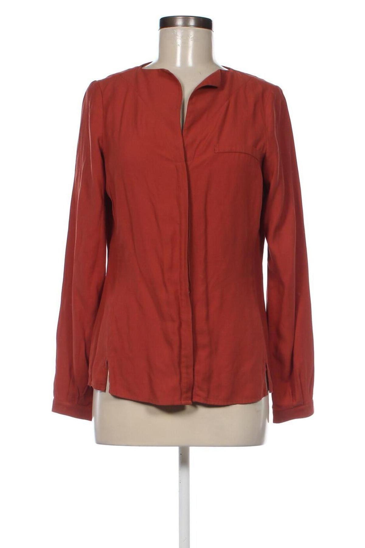 Γυναικείο πουκάμισο Comma,, Μέγεθος S, Χρώμα Πορτοκαλί, Τιμή 17,44 €