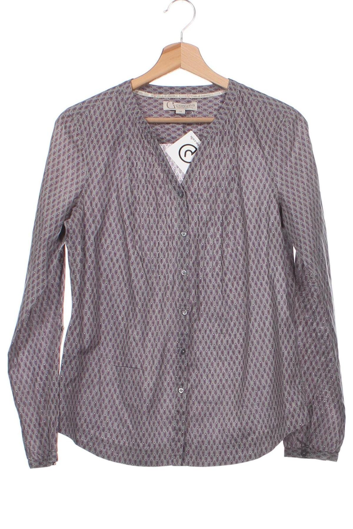 Γυναικείο πουκάμισο Comma,, Μέγεθος XS, Χρώμα Πολύχρωμο, Τιμή 3,66 €