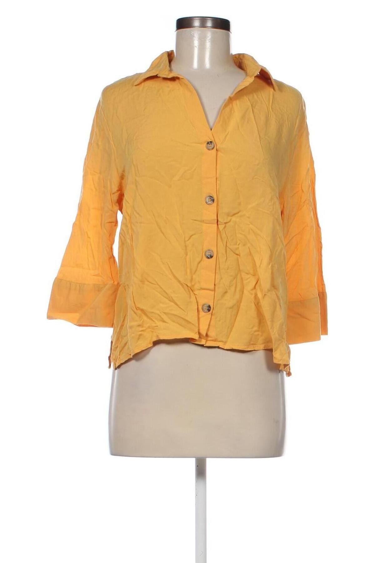 Дамска риза H&M Divided, Размер S, Цвят Жълт, Цена 3,75 лв.