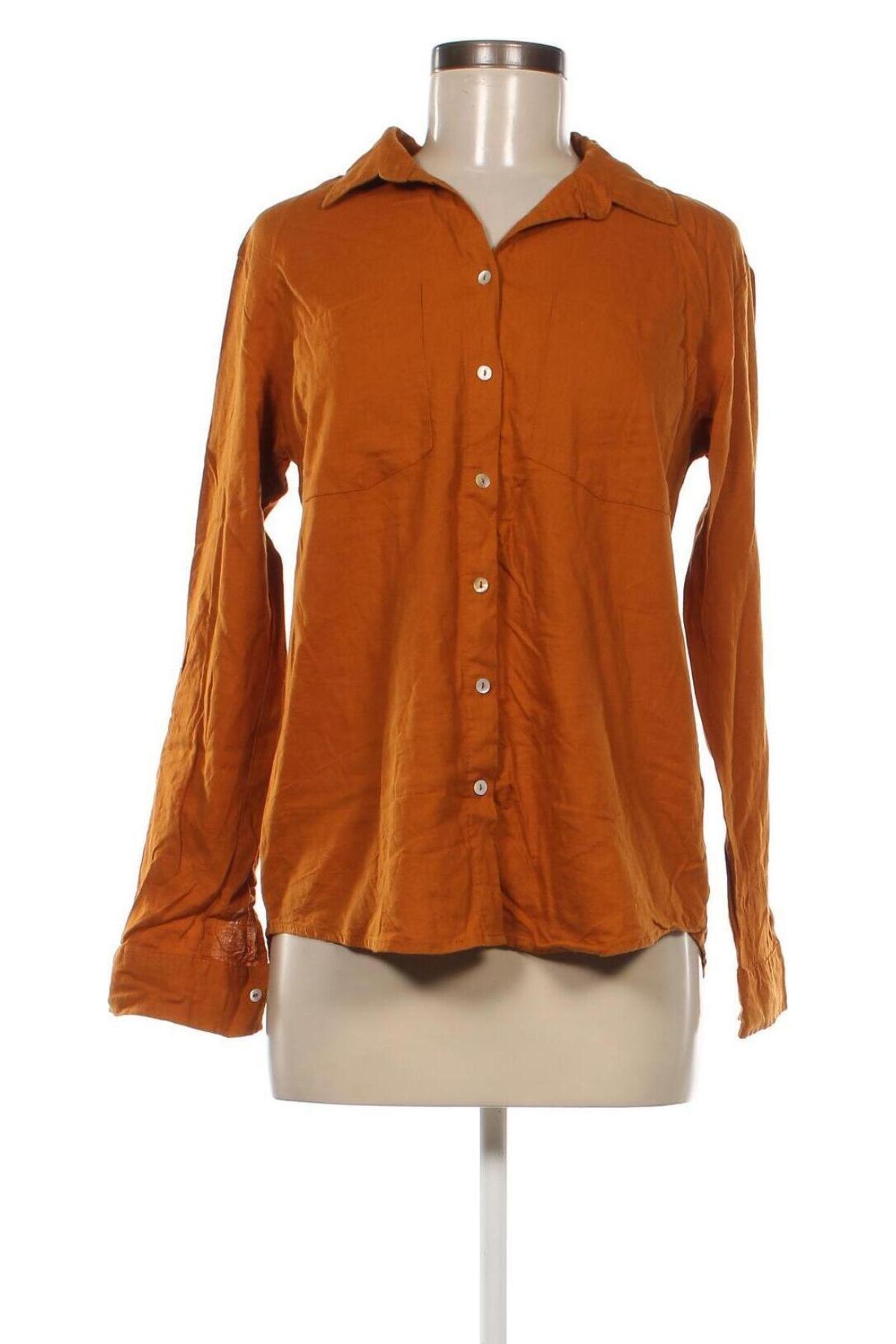 Γυναικείο πουκάμισο Hema, Μέγεθος M, Χρώμα Καφέ, Τιμή 6,14 €
