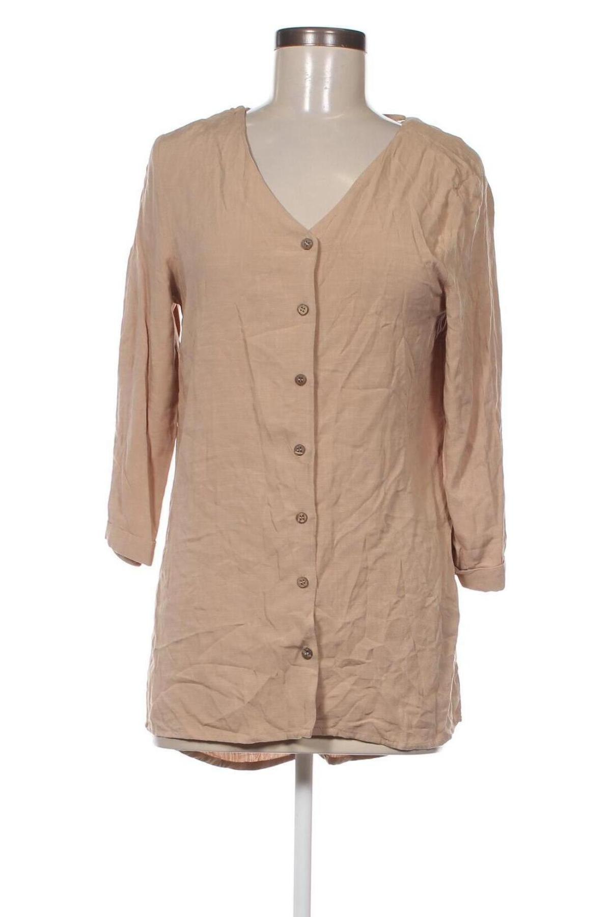 Γυναικείο πουκάμισο LCW, Μέγεθος S, Χρώμα  Μπέζ, Τιμή 2,32 €