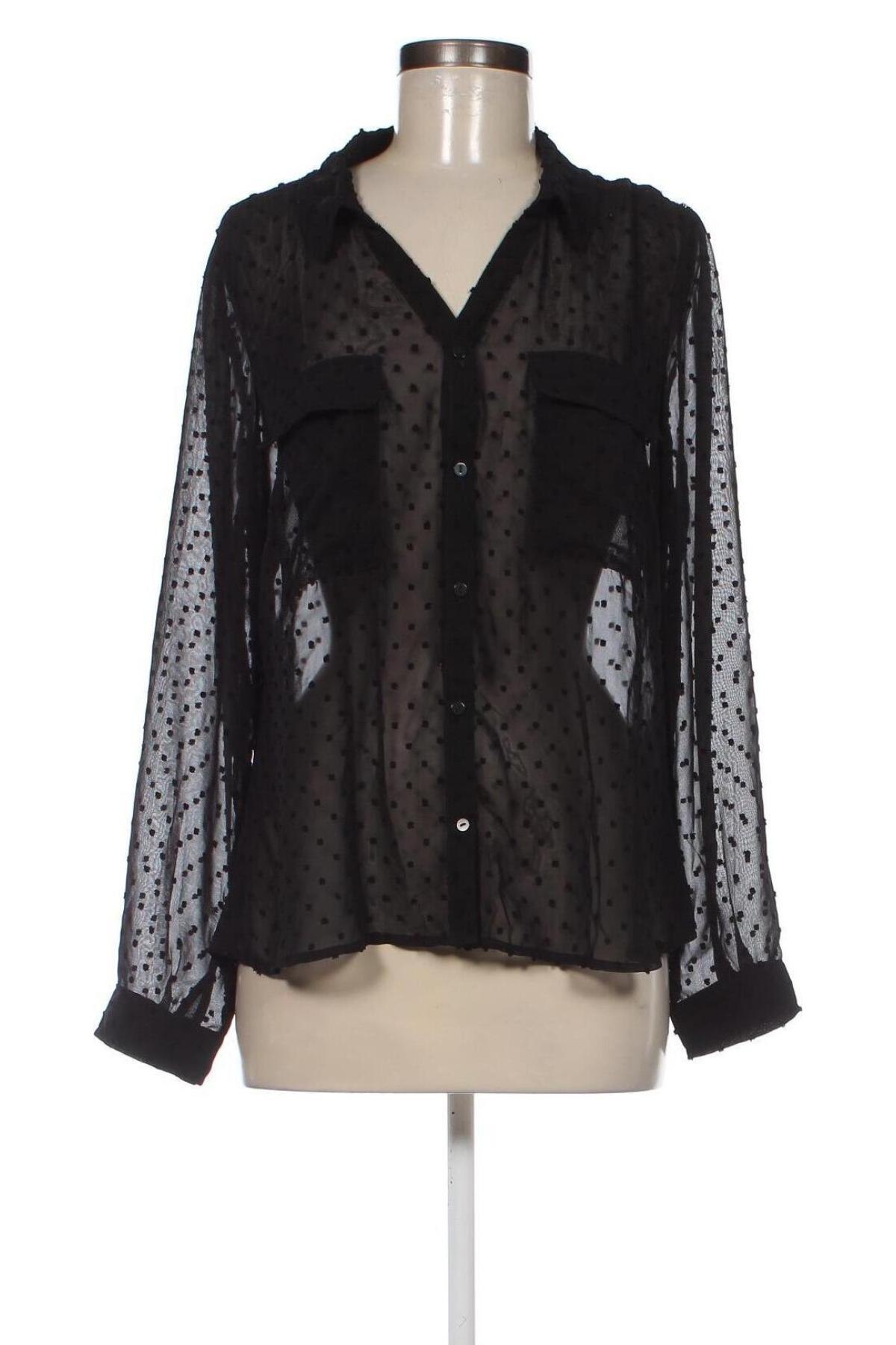 Γυναικείο πουκάμισο Laura Torelli, Μέγεθος XL, Χρώμα Μαύρο, Τιμή 8,01 €