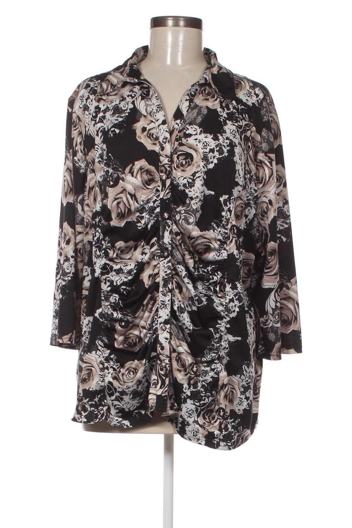 Γυναικείο πουκάμισο Malva, Μέγεθος 3XL, Χρώμα Πολύχρωμο, Τιμή 8,35 €