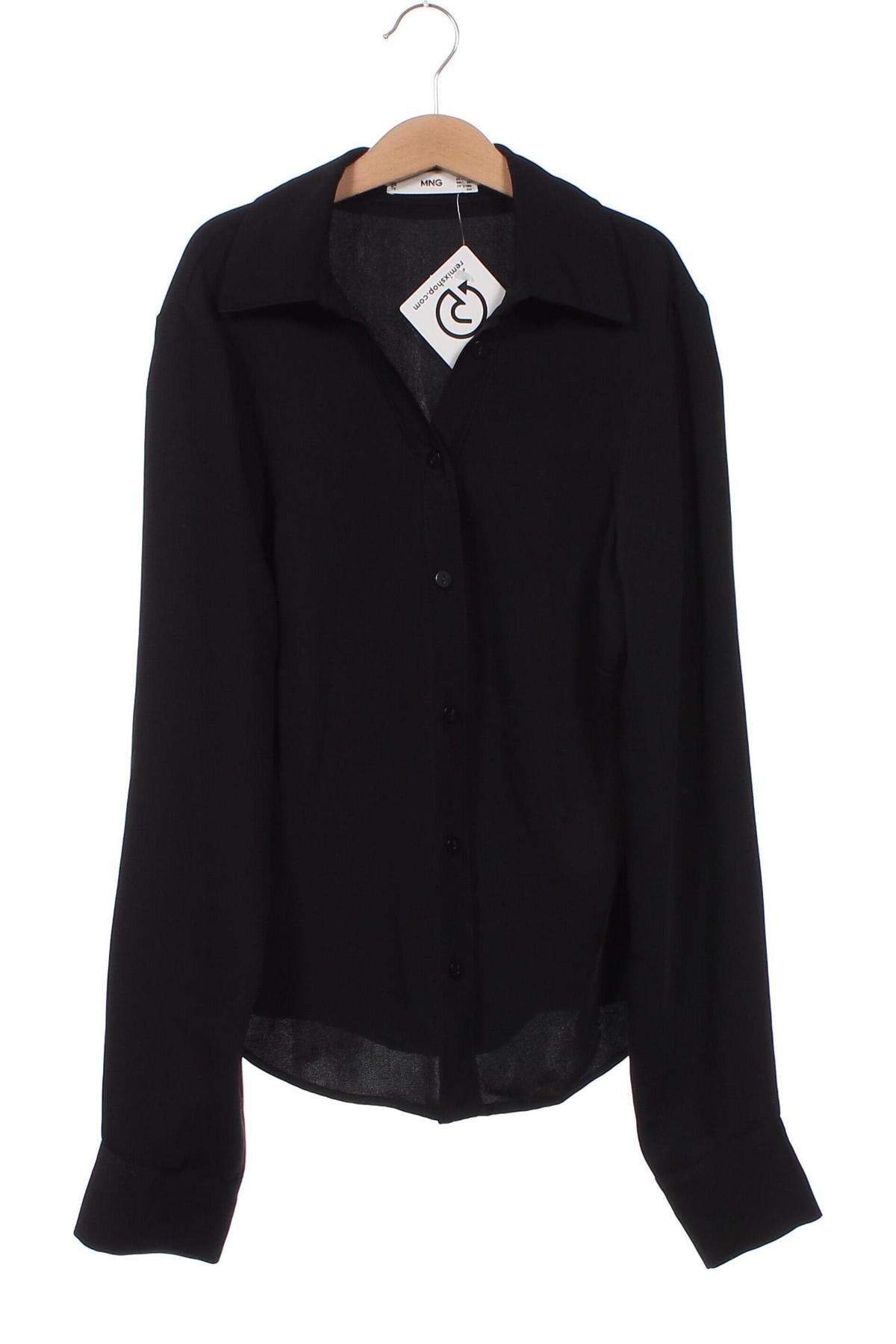 Γυναικείο πουκάμισο Mango, Μέγεθος S, Χρώμα Μαύρο, Τιμή 3,96 €