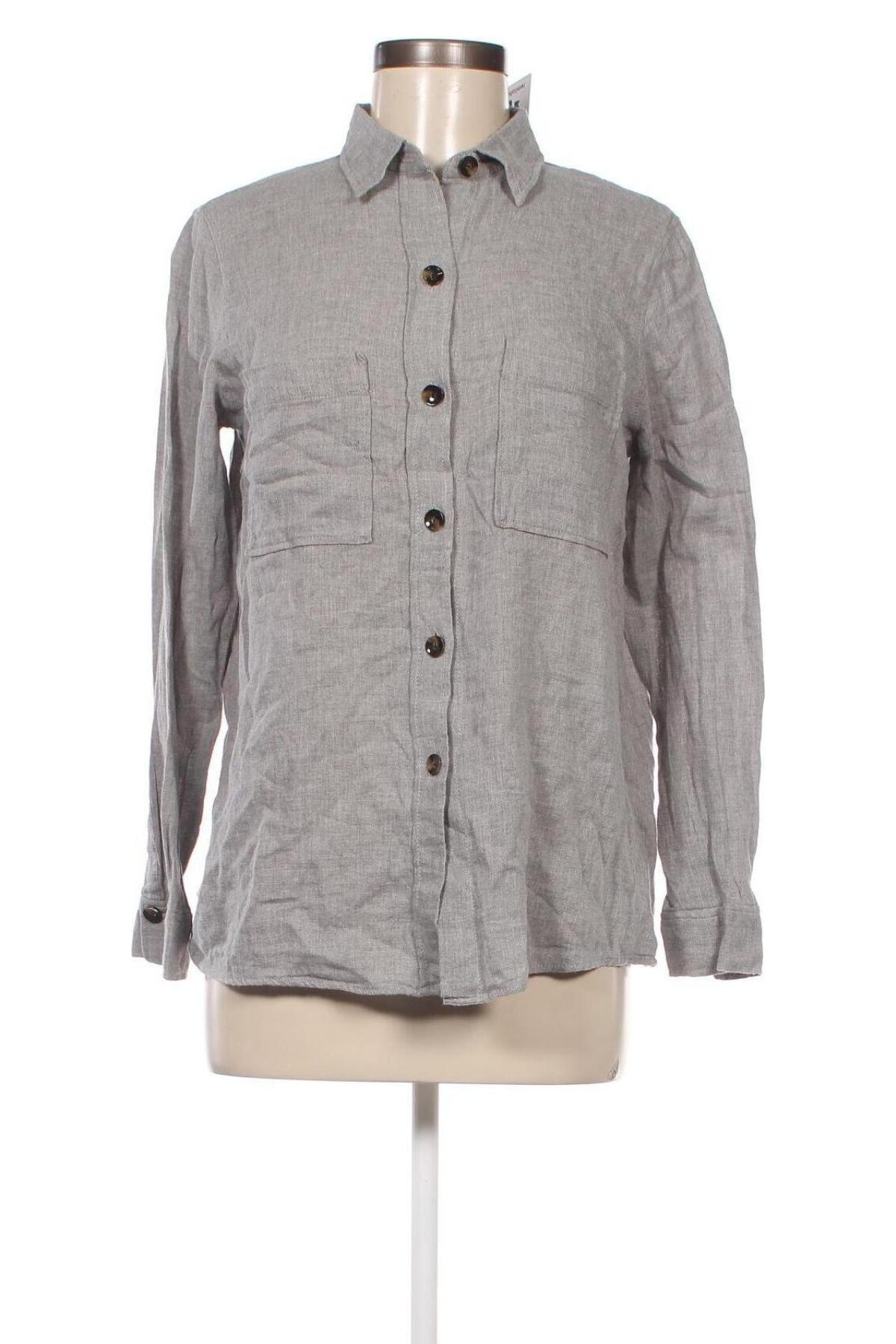 Γυναικείο πουκάμισο Massimo Dutti, Μέγεθος M, Χρώμα Γκρί, Τιμή 12,62 €