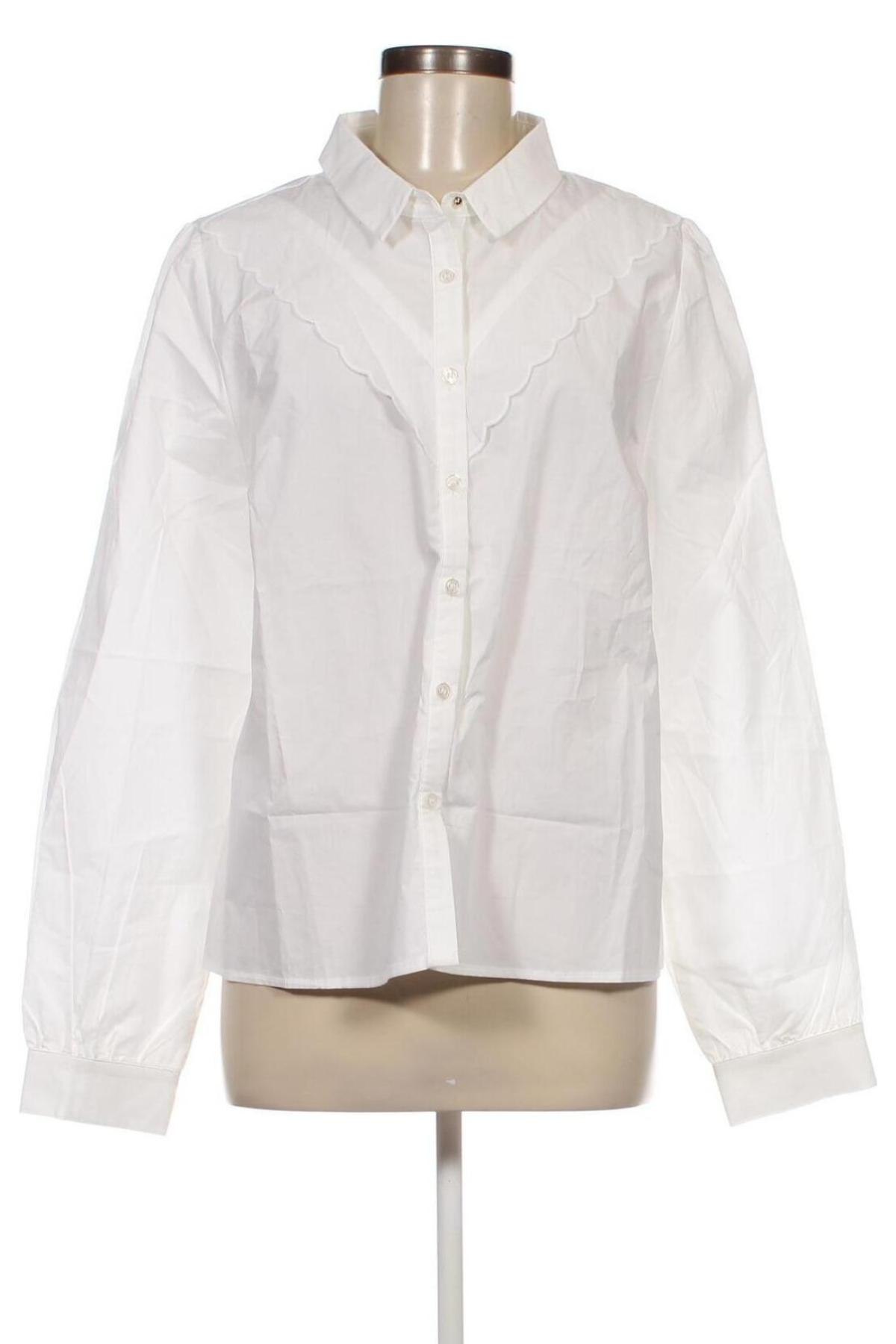 Γυναικείο πουκάμισο Naf Naf, Μέγεθος XL, Χρώμα Λευκό, Τιμή 37,11 €