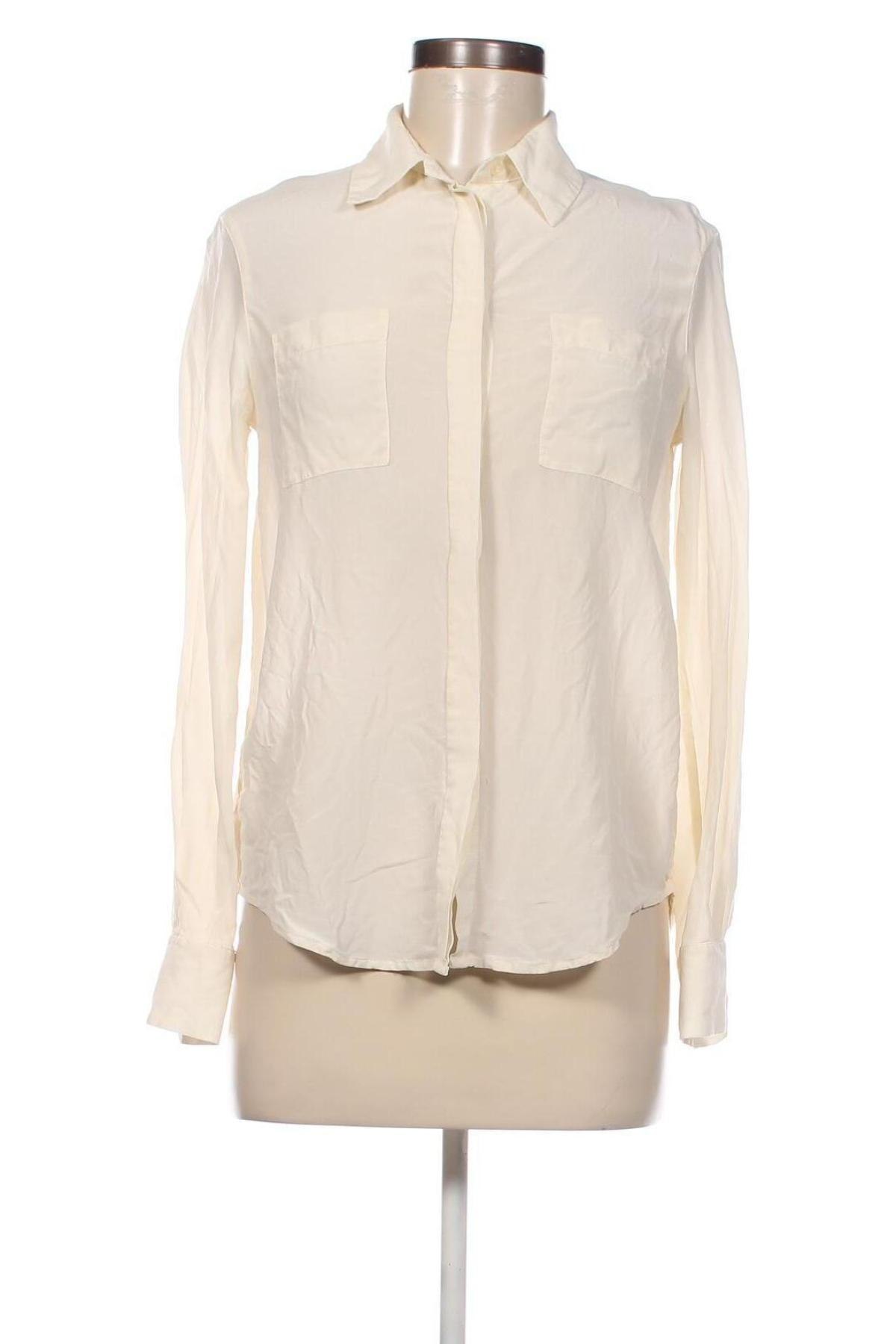 Γυναικείο πουκάμισο Pinko, Μέγεθος XXS, Χρώμα Εκρού, Τιμή 111,00 €