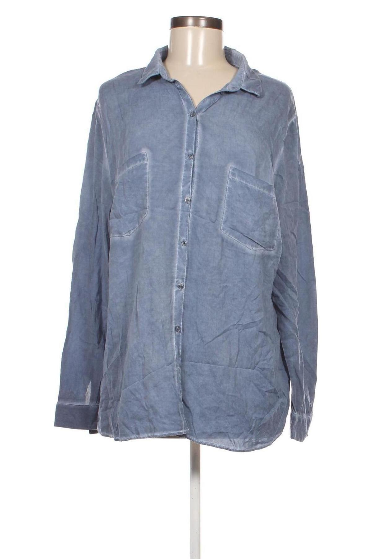 Γυναικείο πουκάμισο Qiero!, Μέγεθος XL, Χρώμα Μπλέ, Τιμή 12,52 €