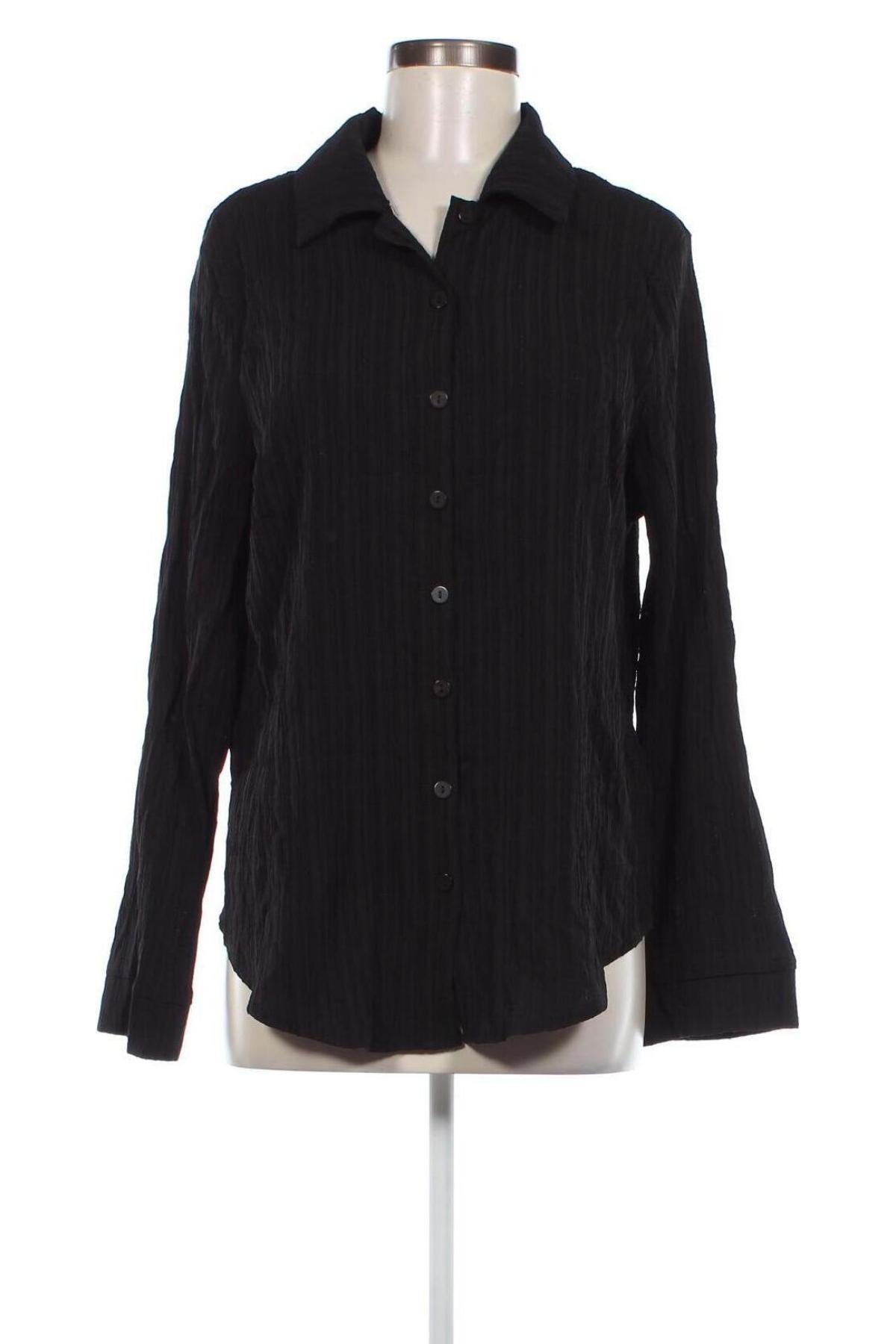 Γυναικείο πουκάμισο SHEIN, Μέγεθος L, Χρώμα Μαύρο, Τιμή 2,94 €