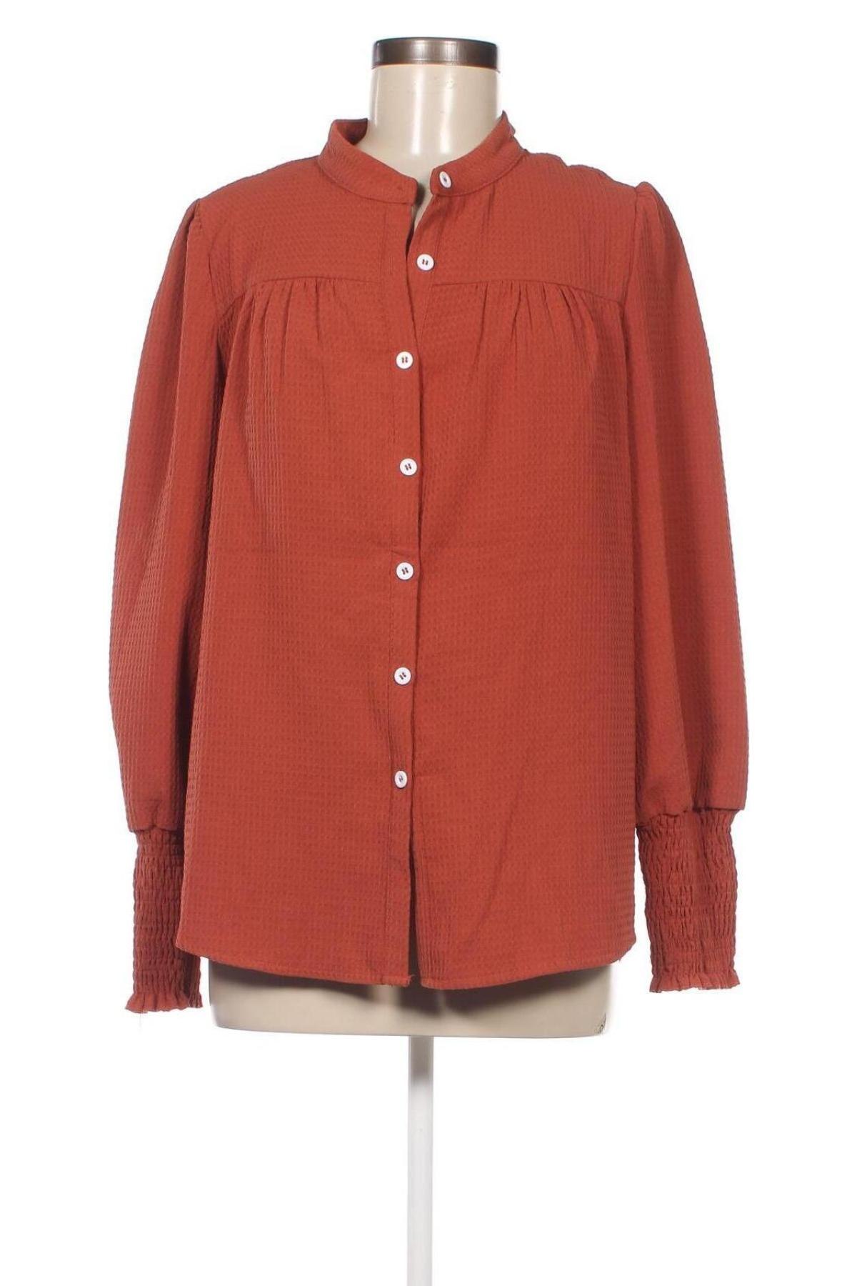 Γυναικείο πουκάμισο SHEIN, Μέγεθος L, Χρώμα Καφέ, Τιμή 3,09 €