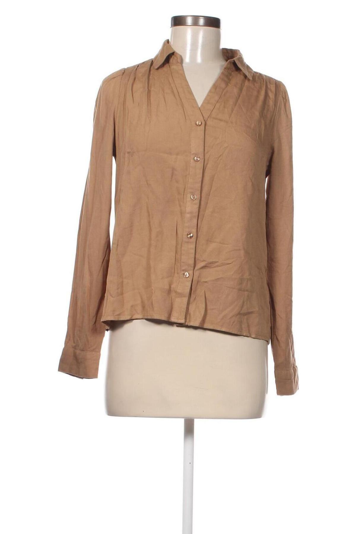 Γυναικείο πουκάμισο Vero Moda, Μέγεθος S, Χρώμα Καφέ, Τιμή 9,28 €