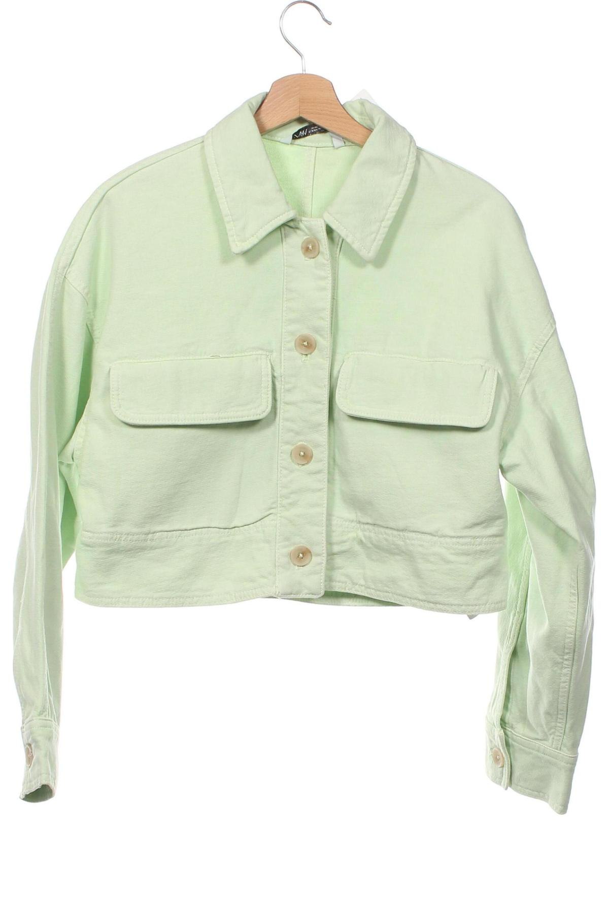 Damenjacke Zara, Größe XS, Farbe Grün, Preis € 17,99