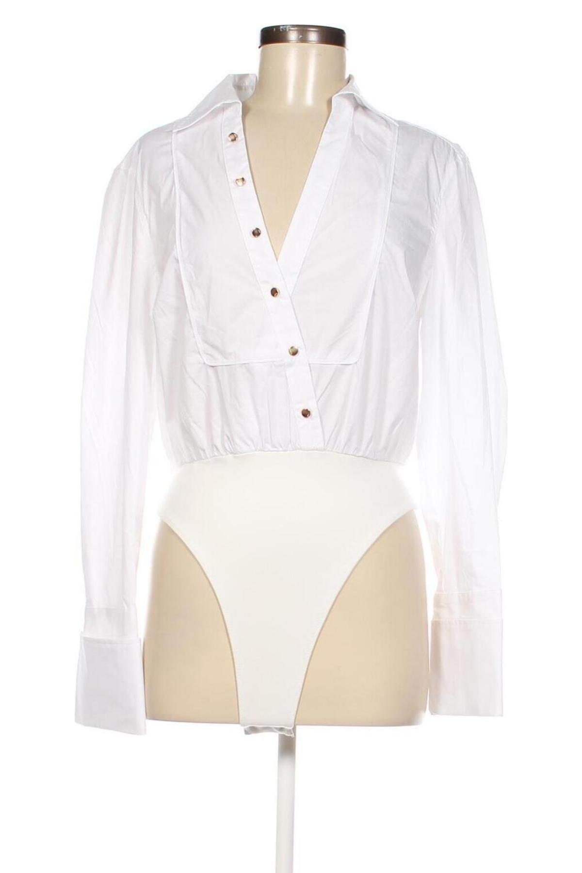 Damenhemd-Body Karen Millen, Größe L, Farbe Weiß, Preis 91,75 €