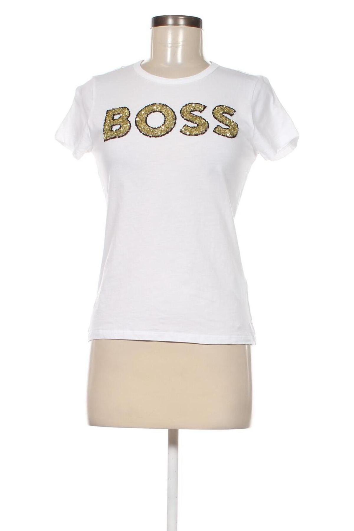 Damen T-Shirt BOSS, Größe S, Farbe Weiß, Preis 60,31 €