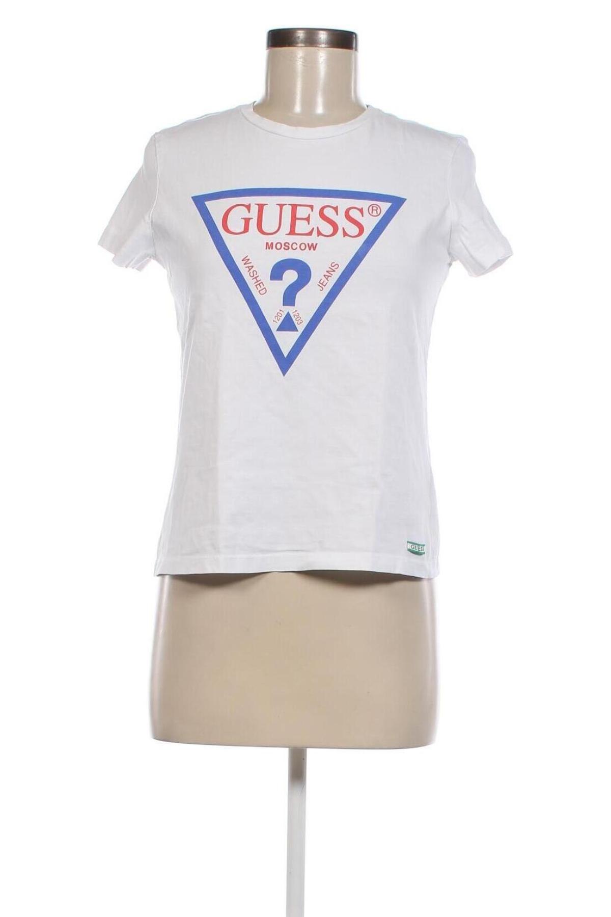 Дамска тениска Guess, Размер XS, Цвят Бял, Цена 59,19 лв.