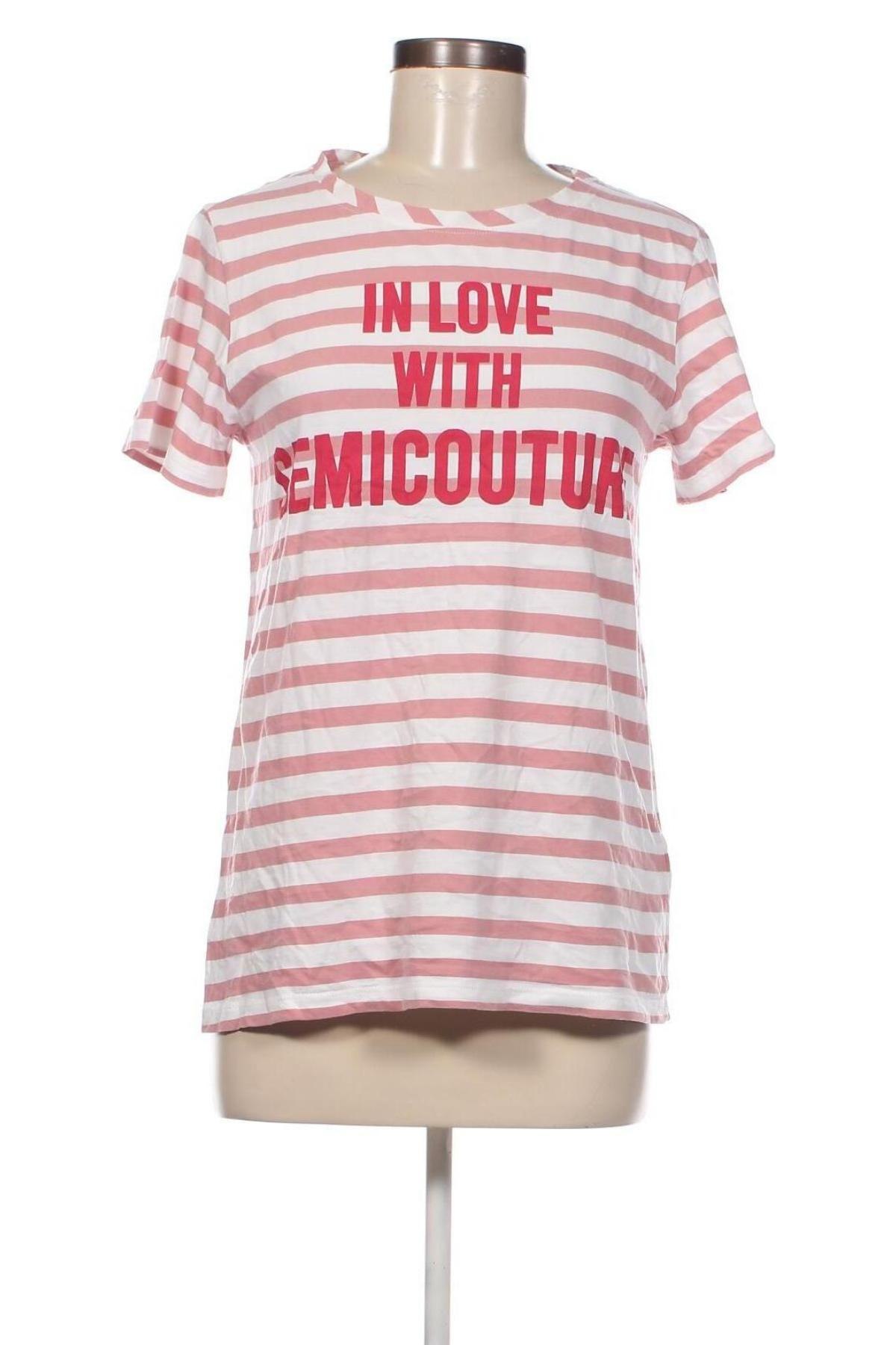 Дамска тениска Semicouture, Размер L, Цвят Многоцветен, Цена 12,22 лв.