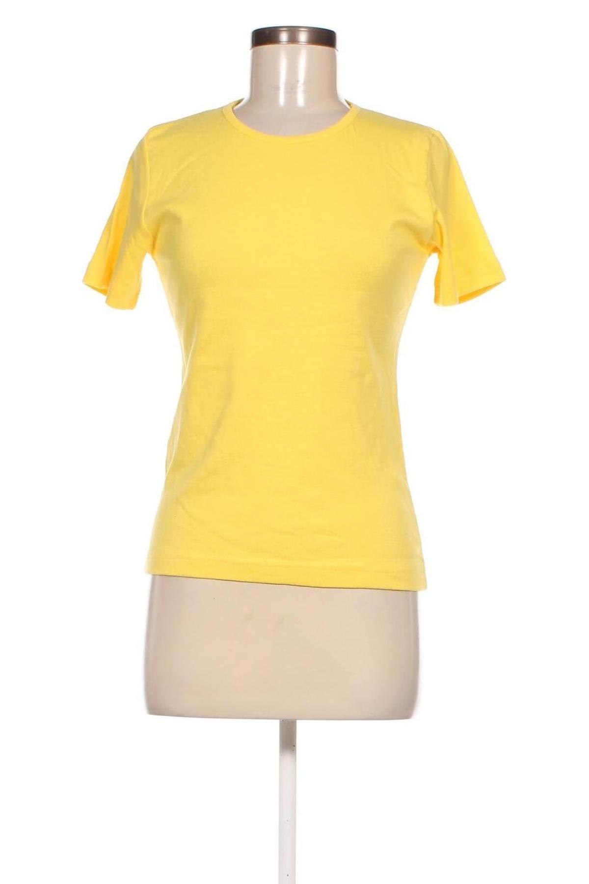 Дамска тениска Uno Due, Размер M, Цвят Жълт, Цена 20,00 лв.