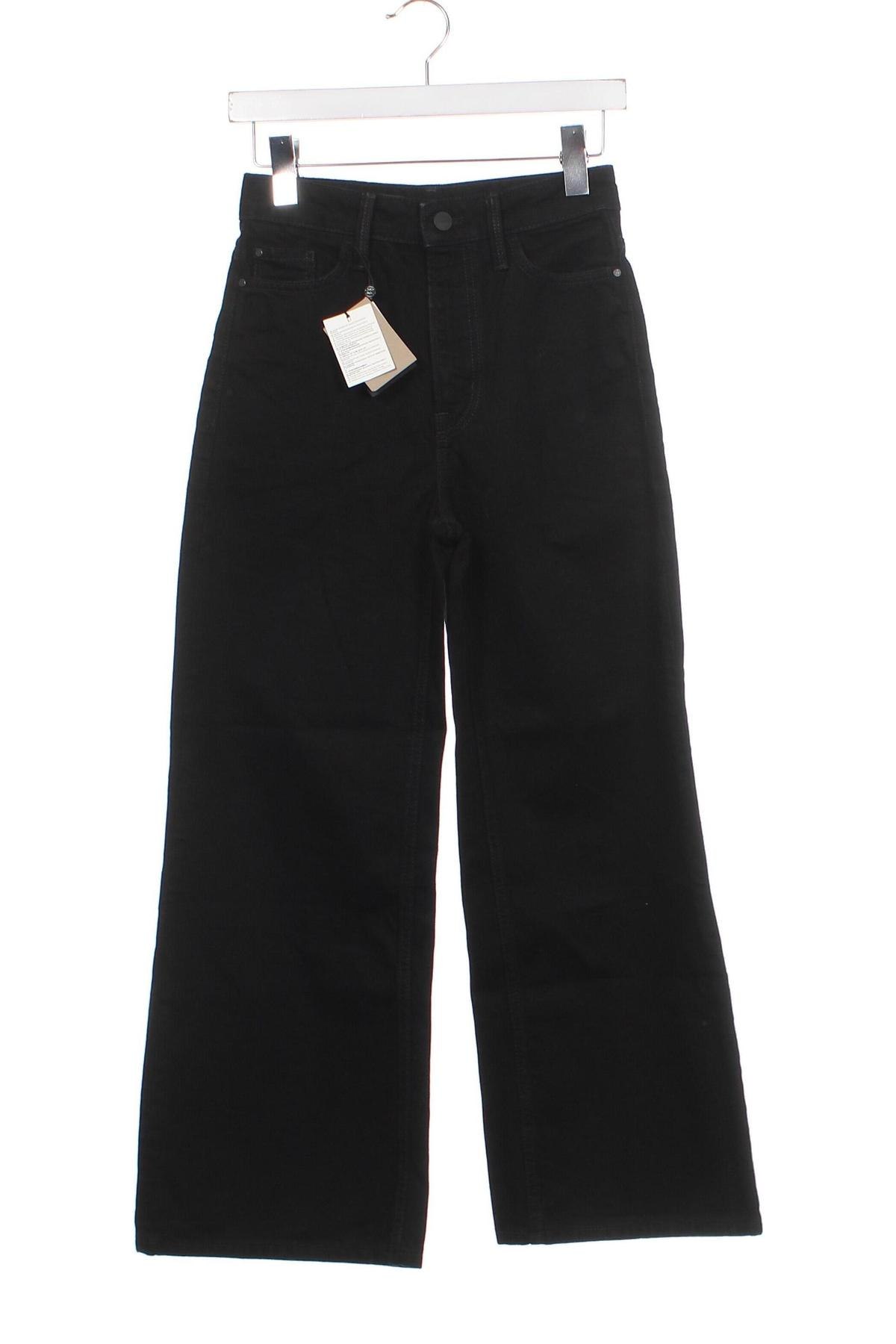 Дамски дънки Massimo Dutti, Размер XS, Цвят Черен, Цена 161,00 лв.