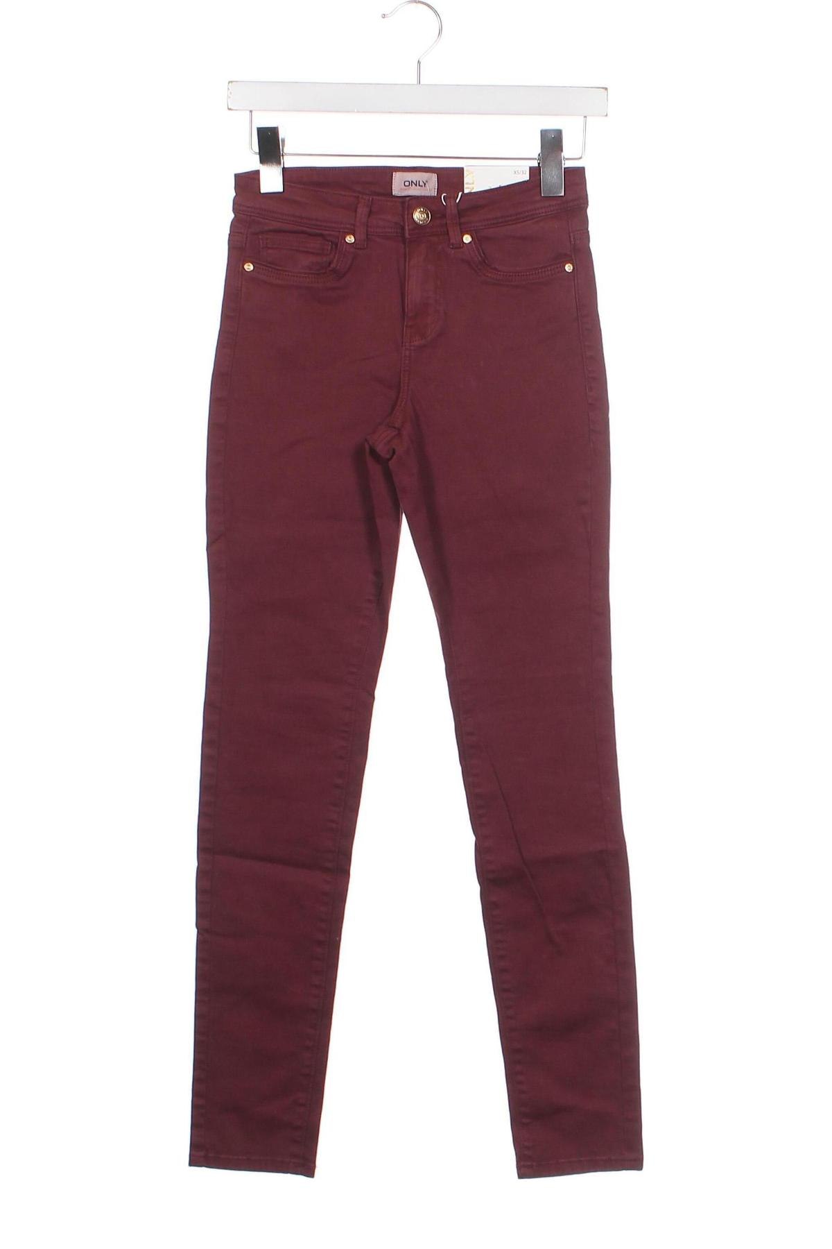 Dámské džíny  ONLY, Velikost XS, Barva Červená, Cena  99,00 Kč