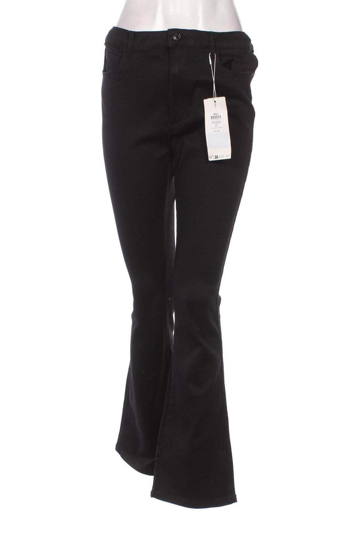 Γυναικείο Τζίν ONLY, Μέγεθος XL, Χρώμα Μαύρο, Τιμή 22,78 €