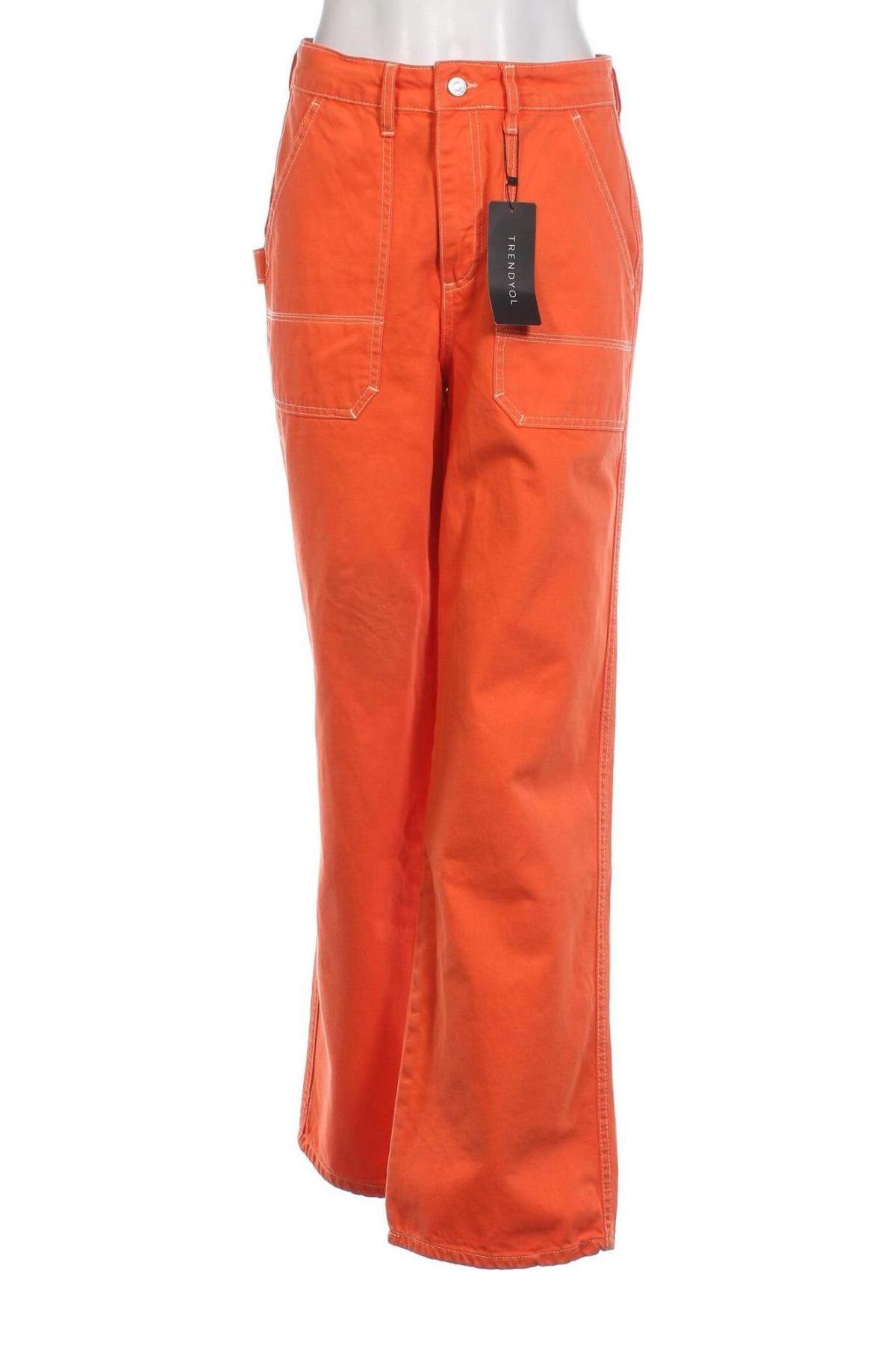 Γυναικείο Τζίν Trendyol, Μέγεθος M, Χρώμα Πορτοκαλί, Τιμή 8,97 €