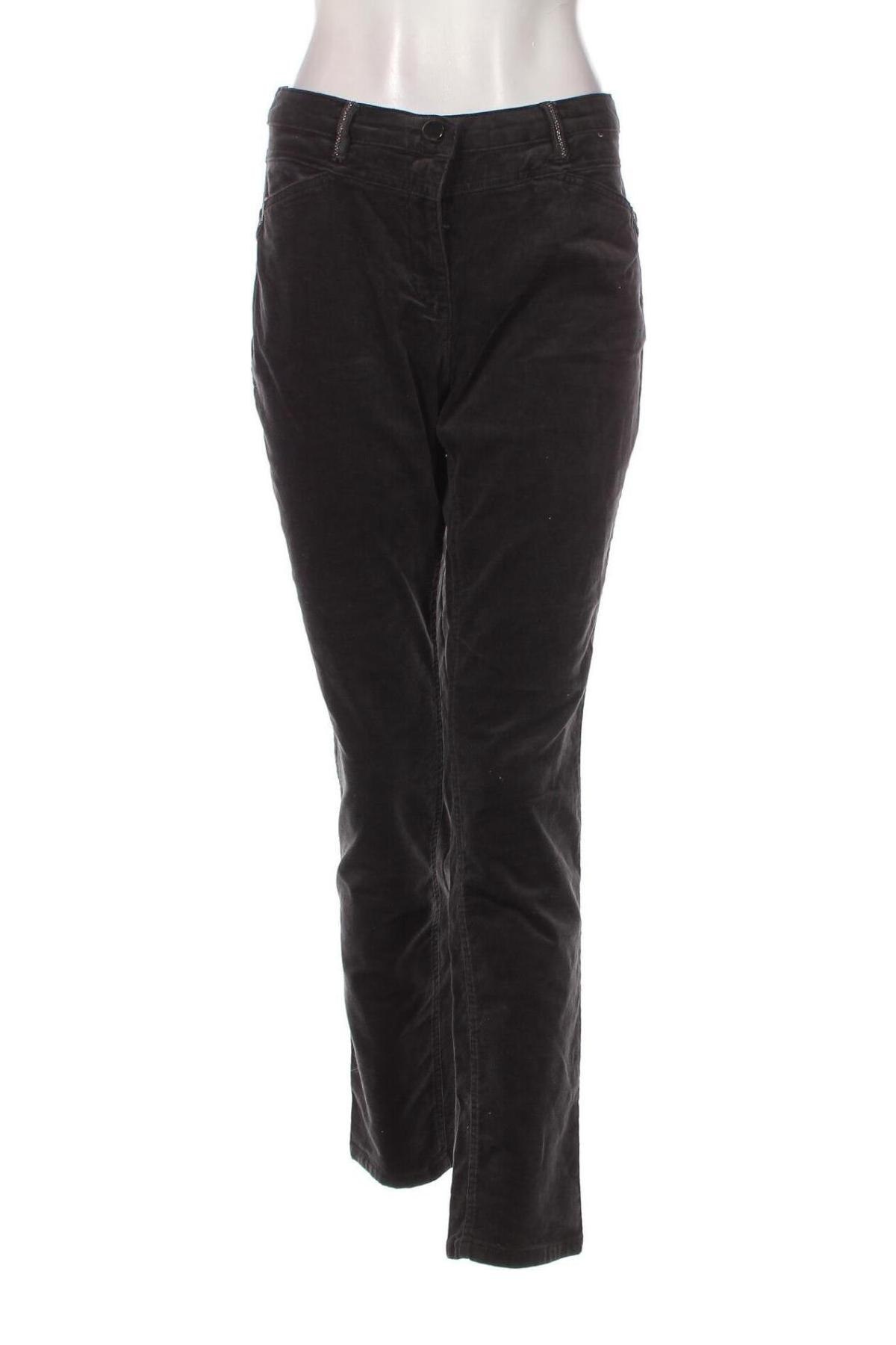Γυναικείο κοτλέ παντελόνι Canda, Μέγεθος M, Χρώμα Γκρί, Τιμή 5,02 €