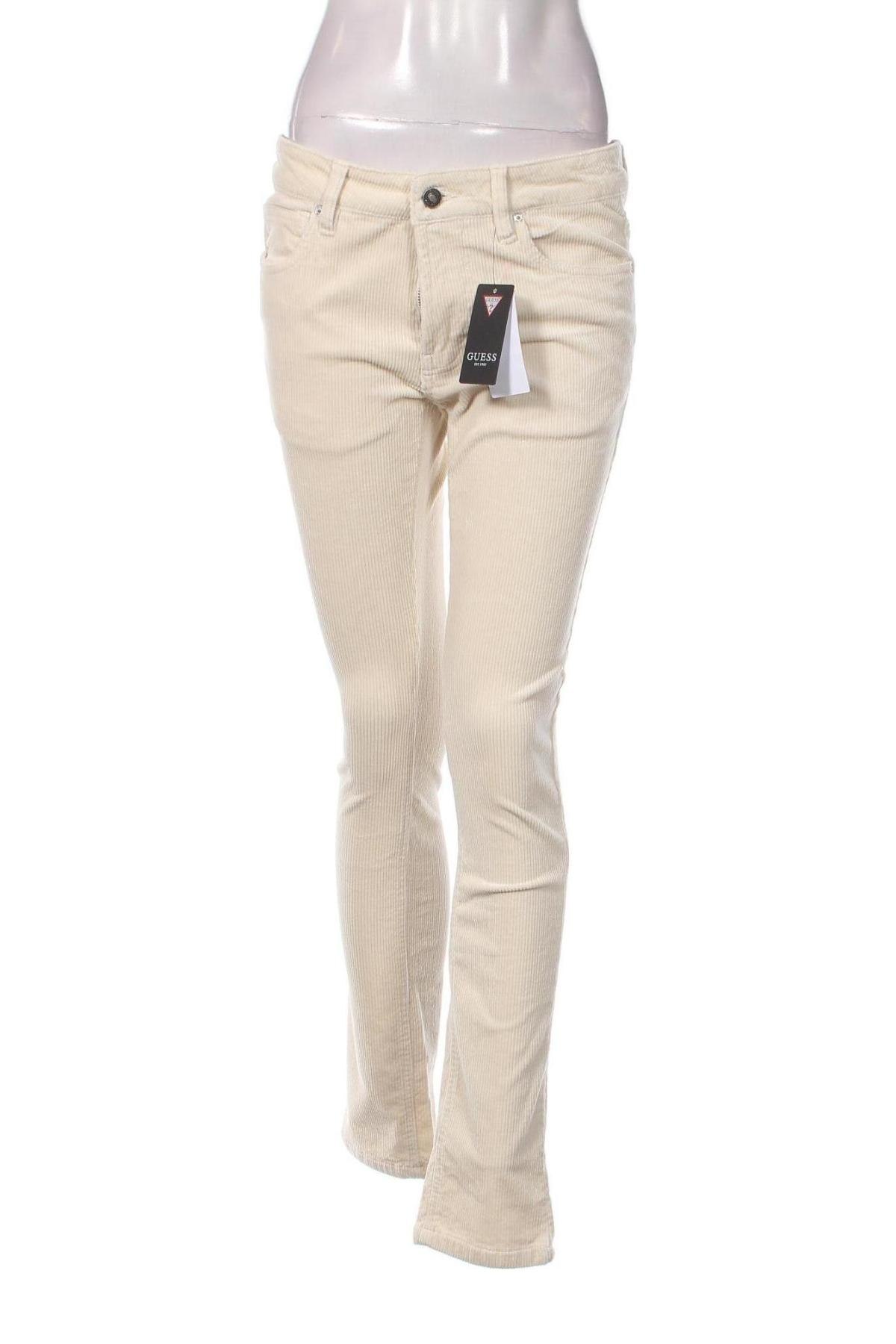 Дамски джинси Guess, Размер M, Цвят Екрю, Цена 34,50 лв.