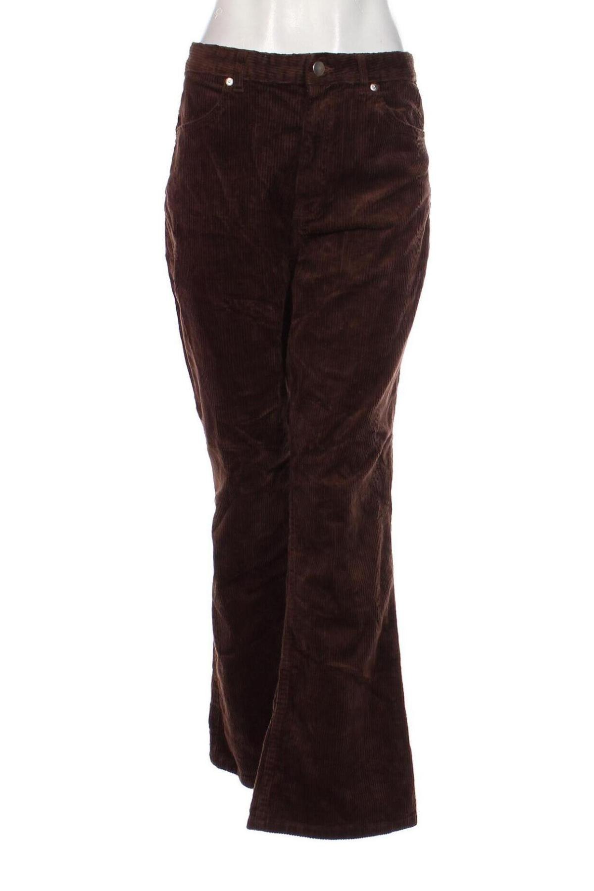 Γυναικείο κοτλέ παντελόνι Monki, Μέγεθος XL, Χρώμα Καφέ, Τιμή 4,23 €