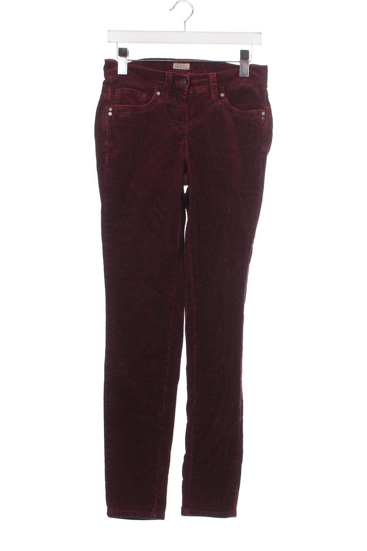 Pantaloni de velvet de femei Qiero!, Mărime XS, Culoare Roșu, Preț 14,31 Lei