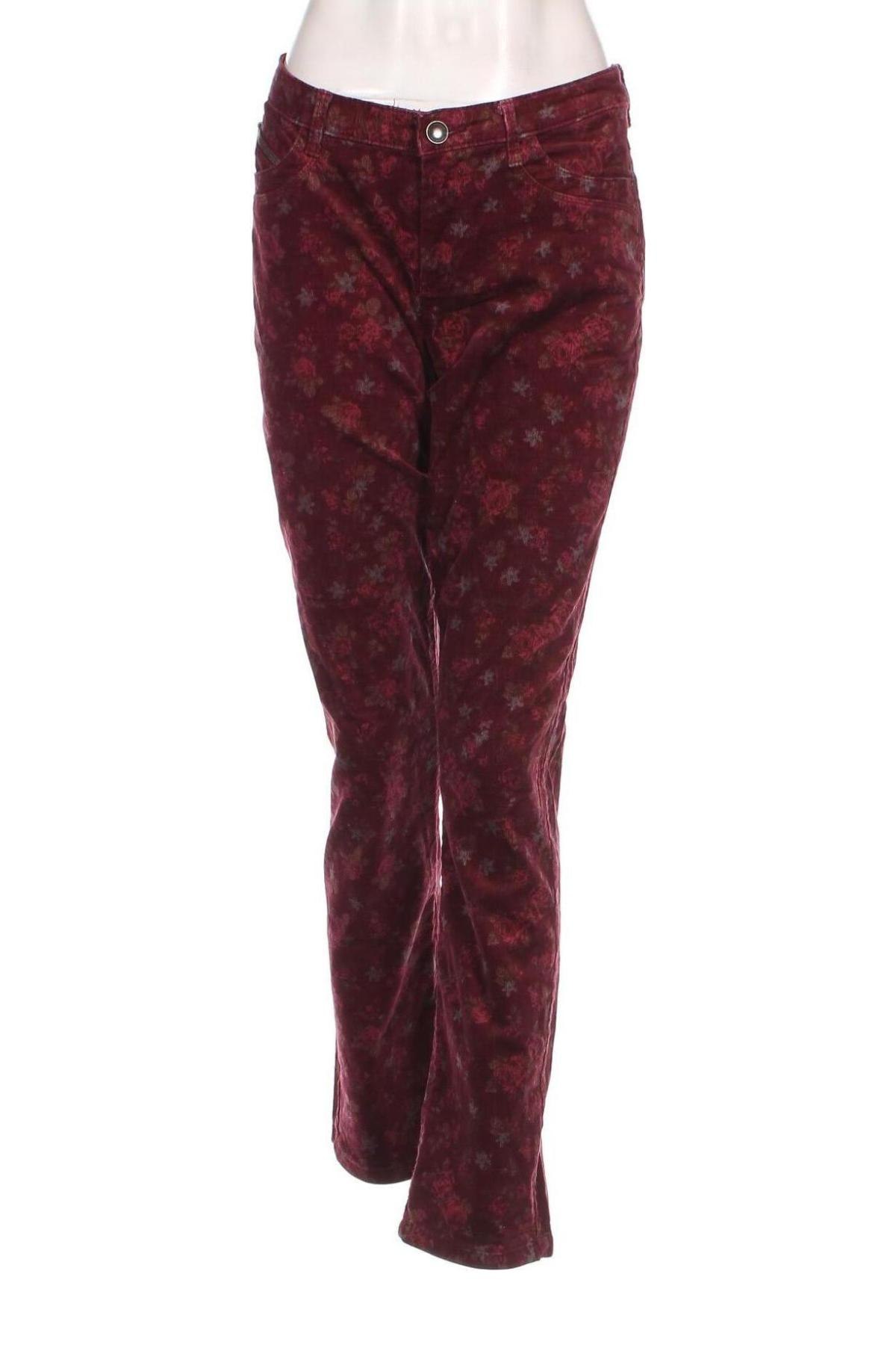 Pantaloni de velvet de femei Yessica, Mărime M, Culoare Roșu, Preț 9,54 Lei