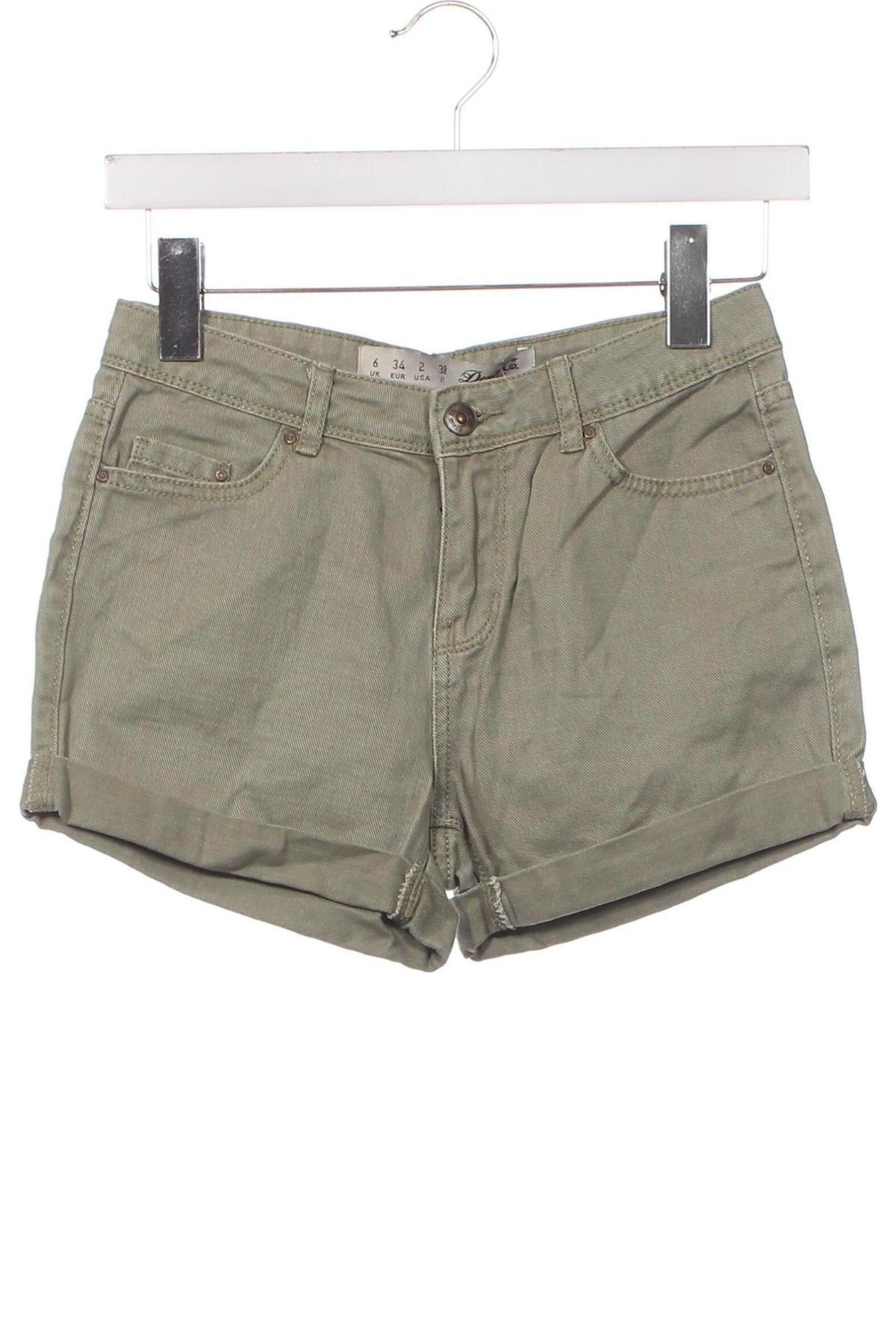 Γυναικείο κοντό παντελόνι Denim Co., Μέγεθος XS, Χρώμα Πράσινο, Τιμή 4,82 €