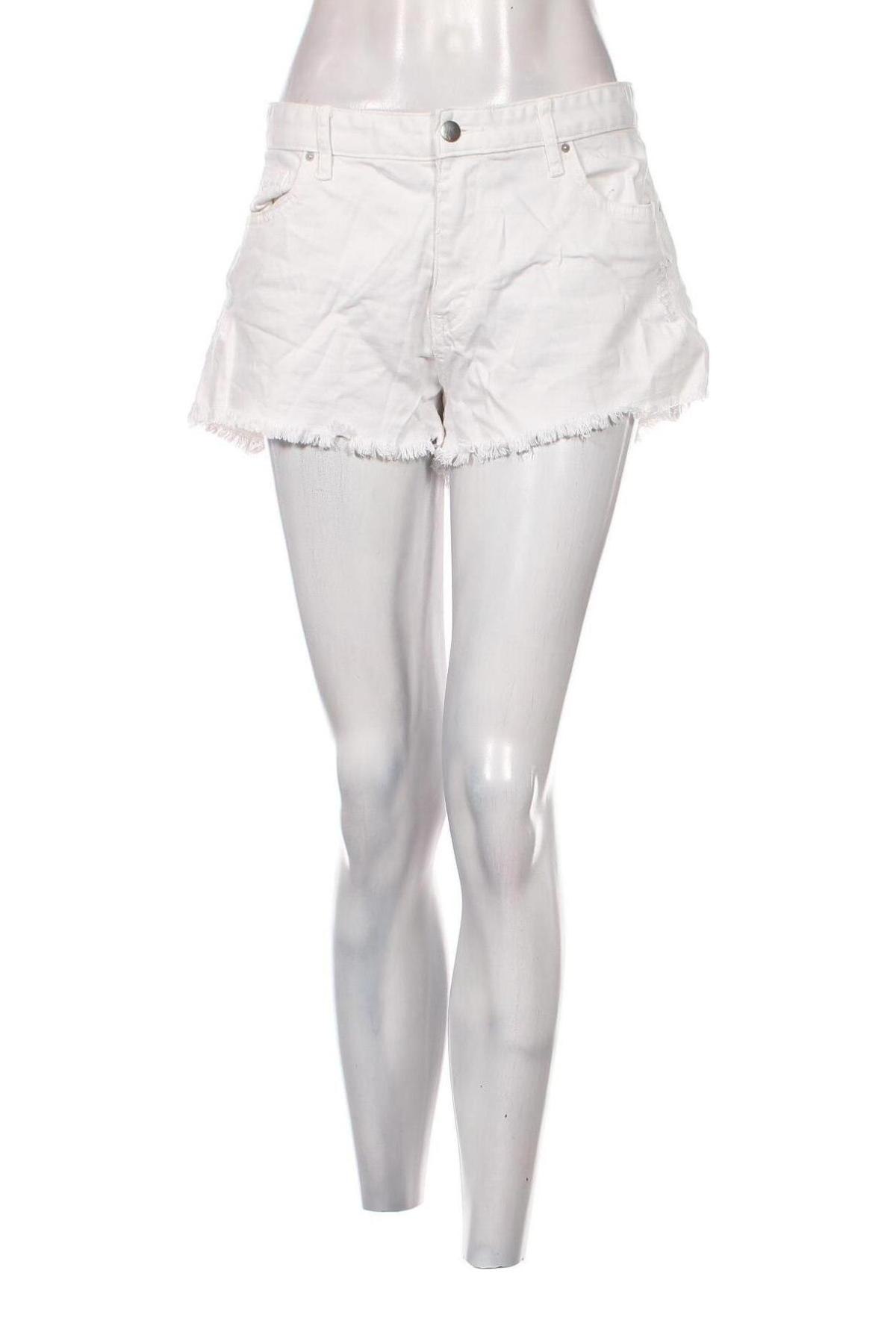 Pantaloni scurți de femei H&M, Mărime XL, Culoare Alb, Preț 62,50 Lei