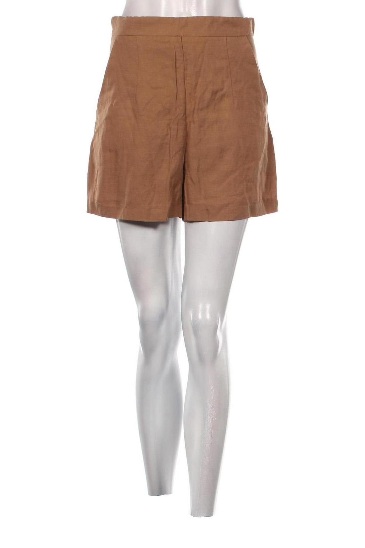 Дамски къс панталон Kookai, Размер S, Цвят Кафяв, Цена 41,00 лв.