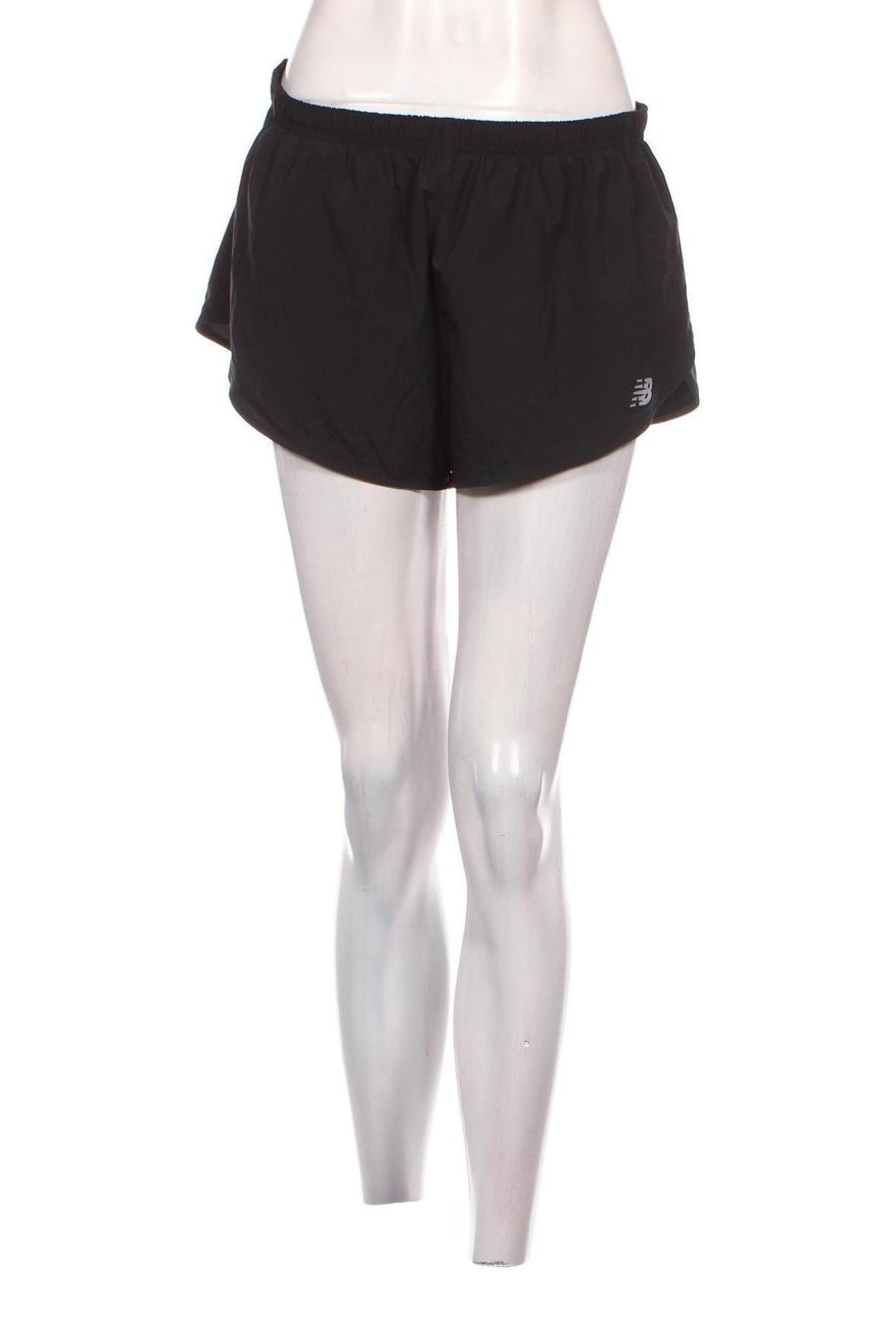 Γυναικείο κοντό παντελόνι New Balance, Μέγεθος L, Χρώμα Μαύρο, Τιμή 8,91 €