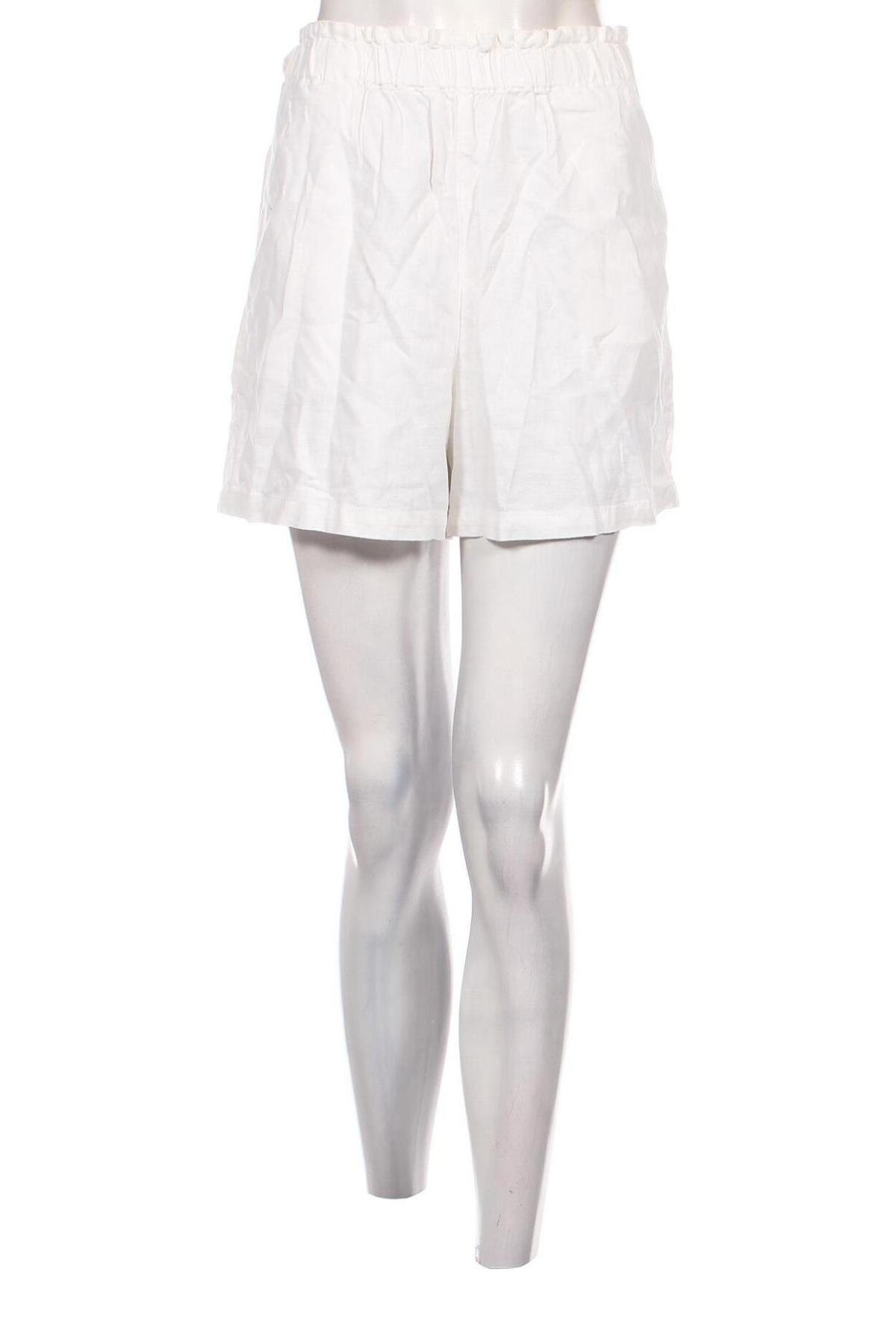 Γυναικείο κοντό παντελόνι Takko Fashion, Μέγεθος L, Χρώμα Λευκό, Τιμή 19,18 €