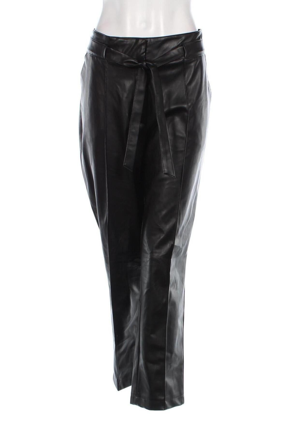 Дамски кожен панталон More & More, Размер XXL, Цвят Черен, Цена 13,57 лв.