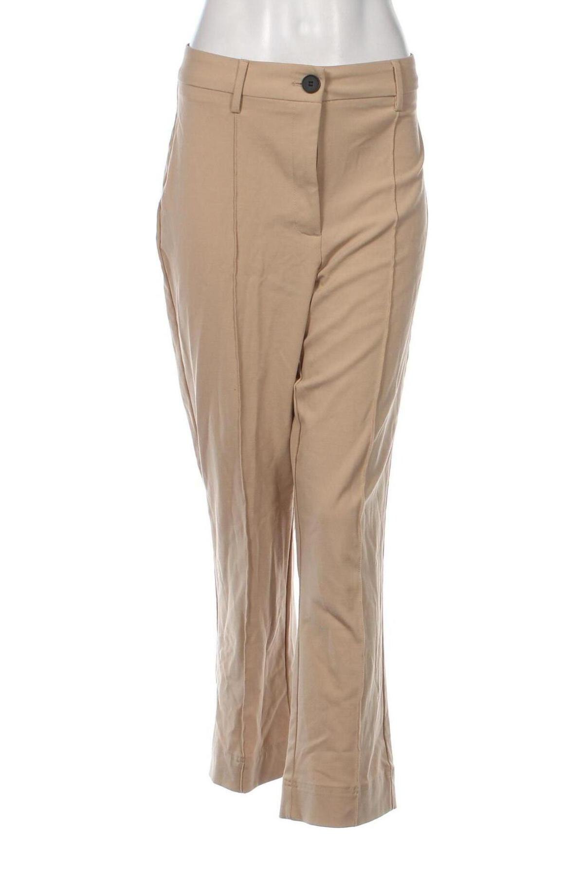 Pantaloni de femei Bershka, Mărime L, Culoare Bej, Preț 22,44 Lei