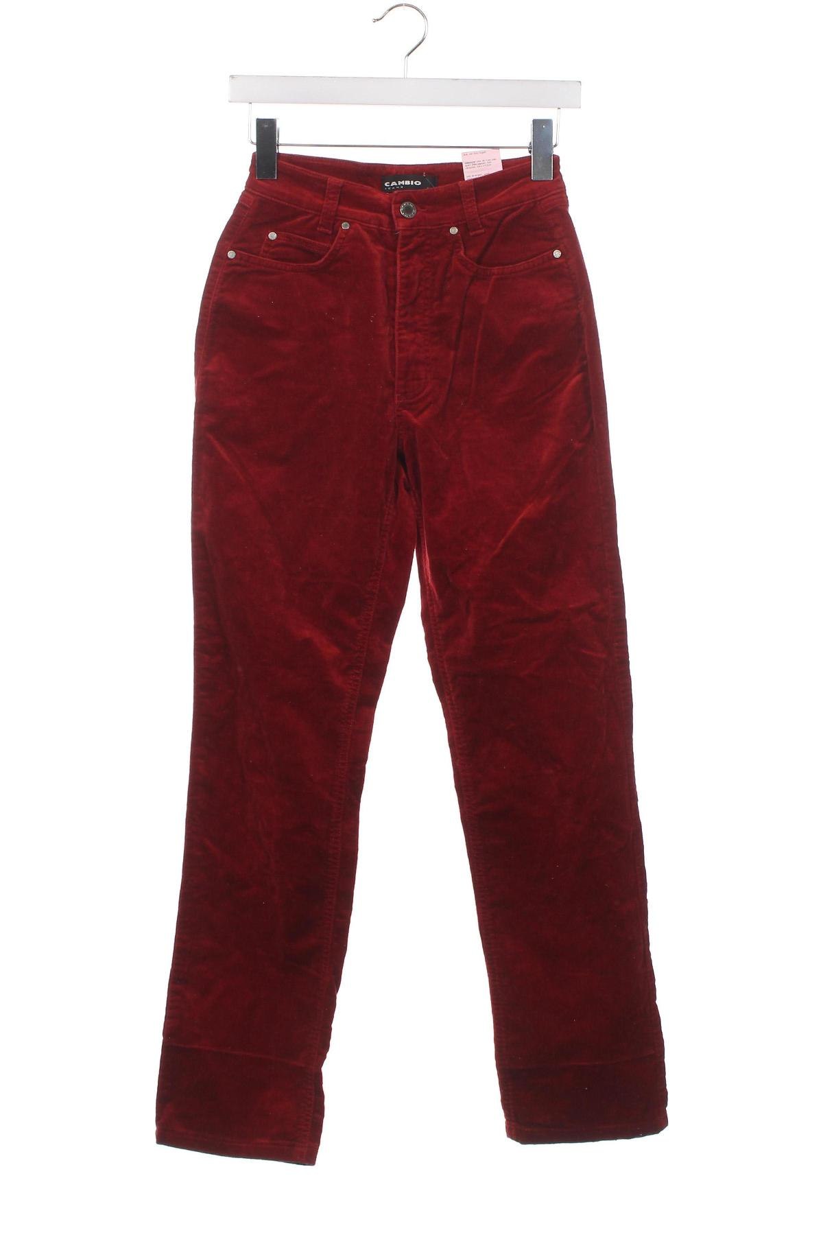 Γυναικείο παντελόνι Cambio, Μέγεθος XS, Χρώμα Κόκκινο, Τιμή 14,55 €