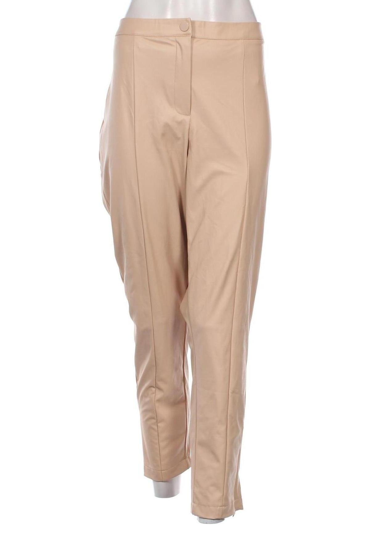 Дамски панталон Delmod, Размер XXL, Цвят Бежов, Цена 15,95 лв.