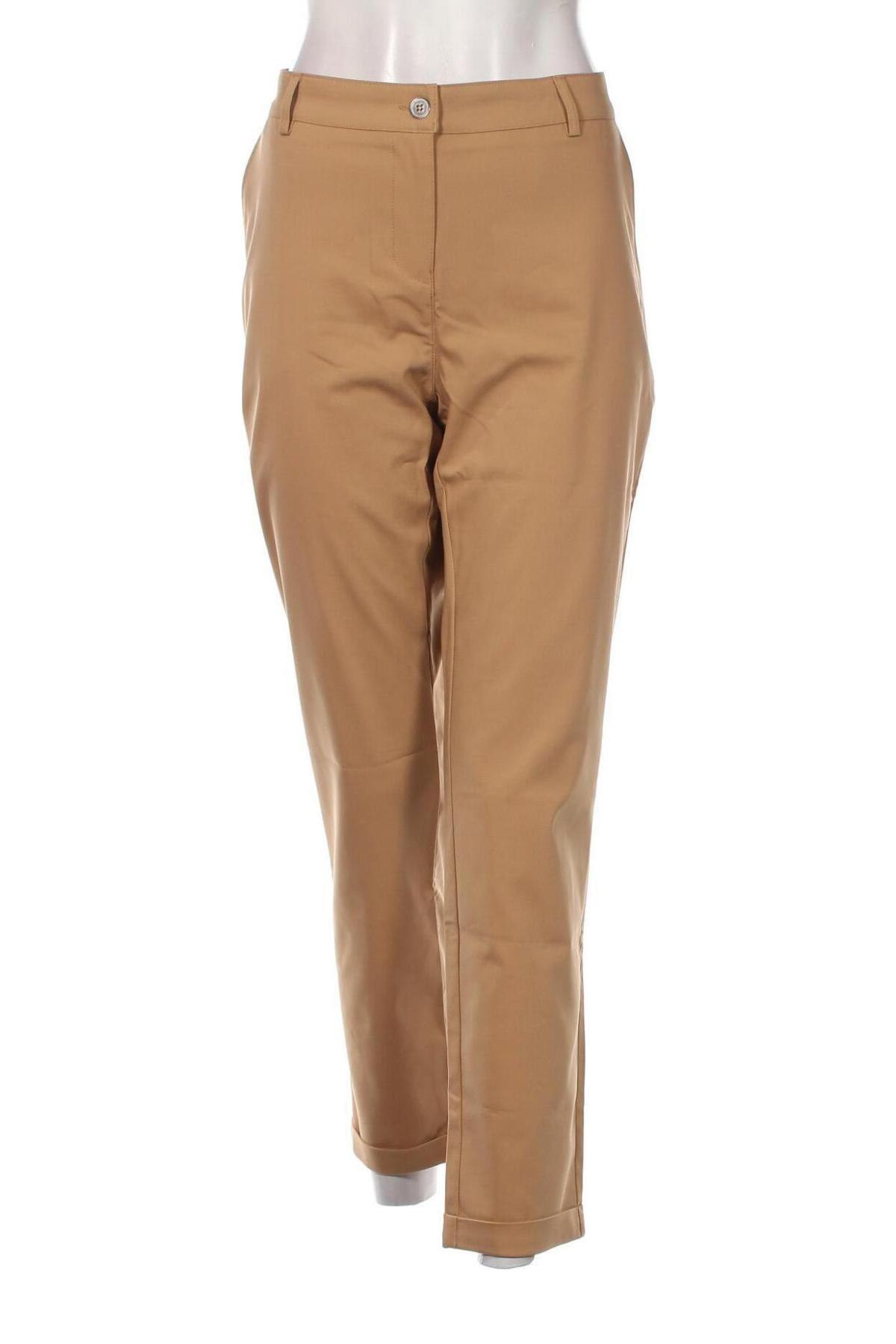 Γυναικείο παντελόνι Fiorella Rubino, Μέγεθος L, Χρώμα  Μπέζ, Τιμή 40,64 €