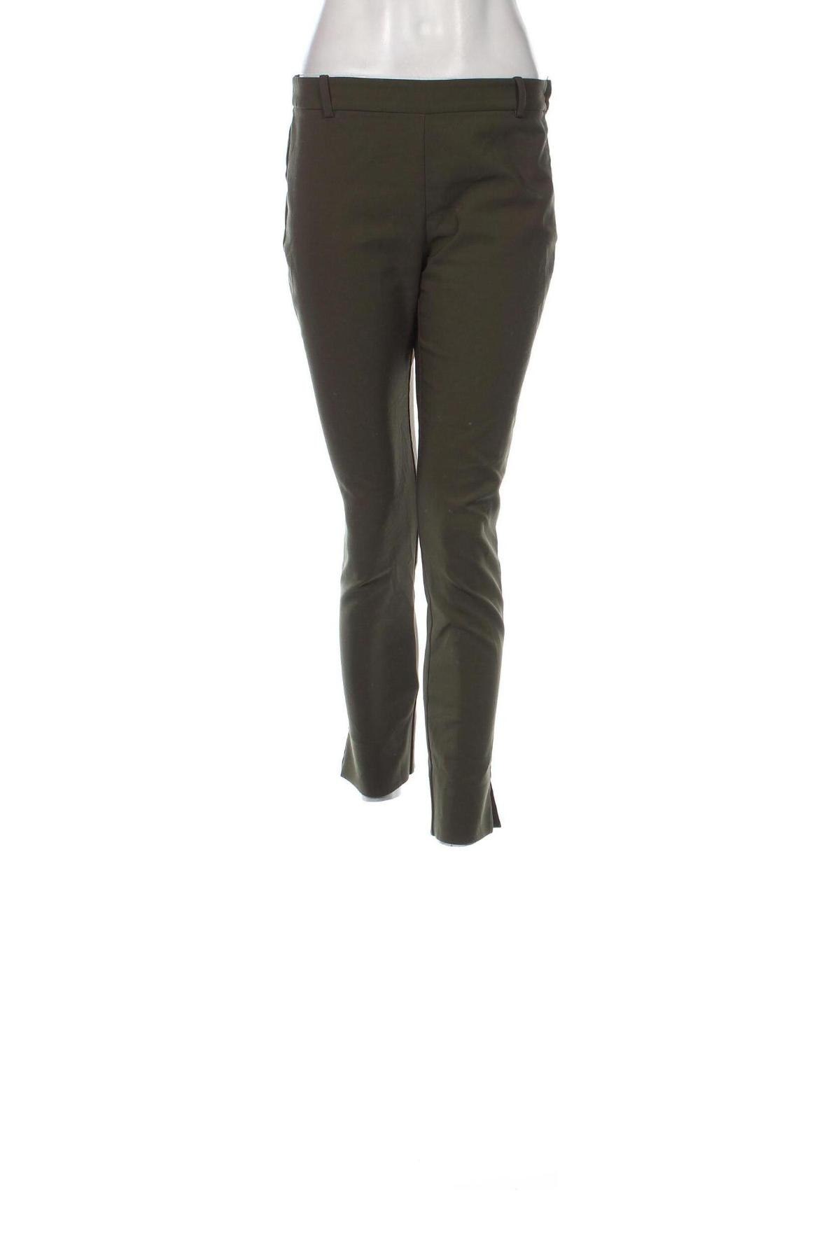 Pantaloni de femei Mango, Mărime M, Culoare Verde, Preț 25,89 Lei