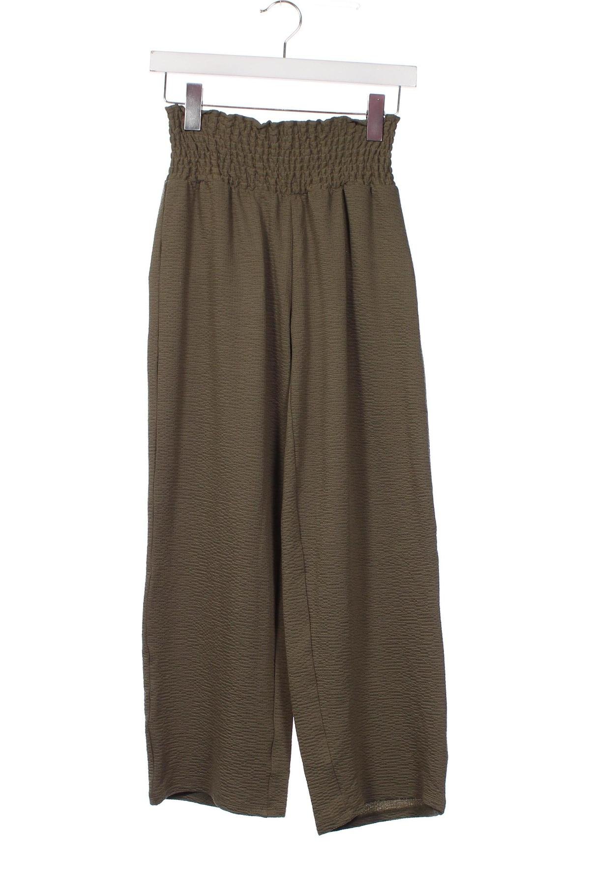 Дамски панталон Pieces, Размер XS, Цвят Зелен, Цена 54,00 лв.