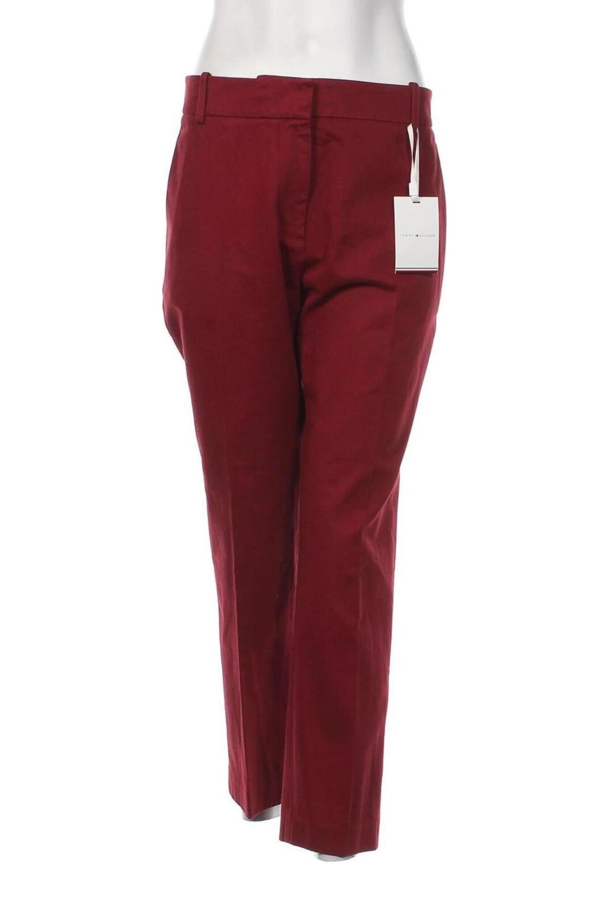 Дамски панталон Tommy Hilfiger, Размер M, Цвят Червен, Цена 108,87 лв.